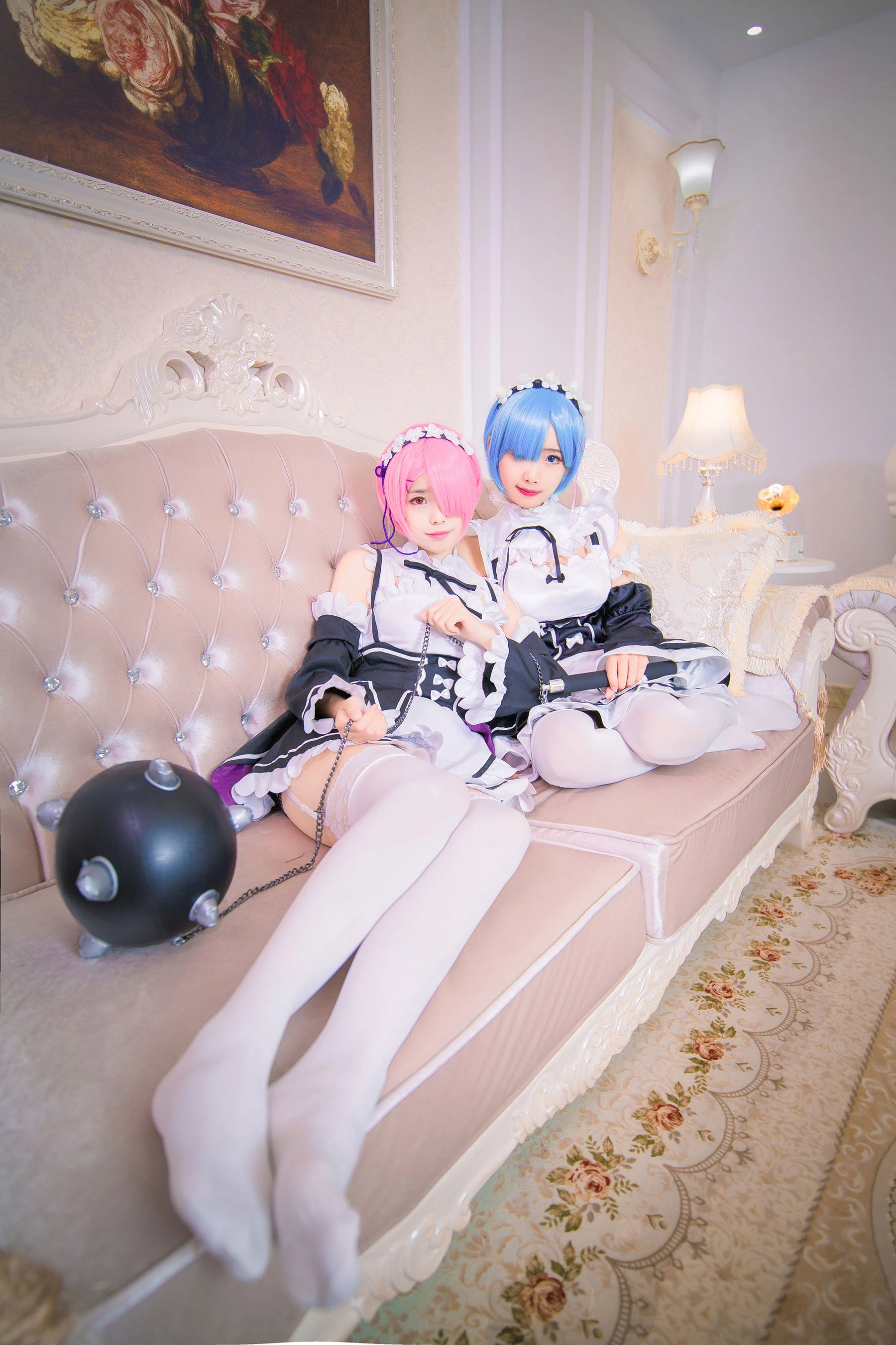 萌系小野妹子w Ram Rem（拉姆，雷姆）插图2