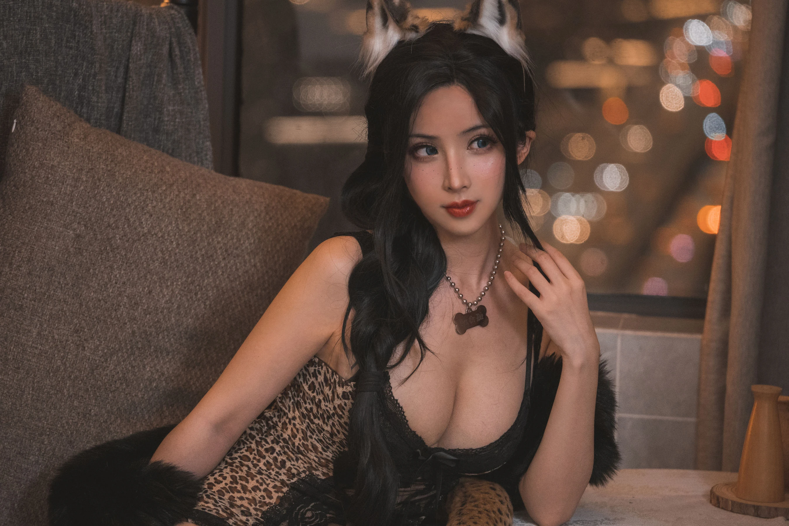 COS福利rioko凉凉子 – 豹子女士的秘密约会 [25P]插图1