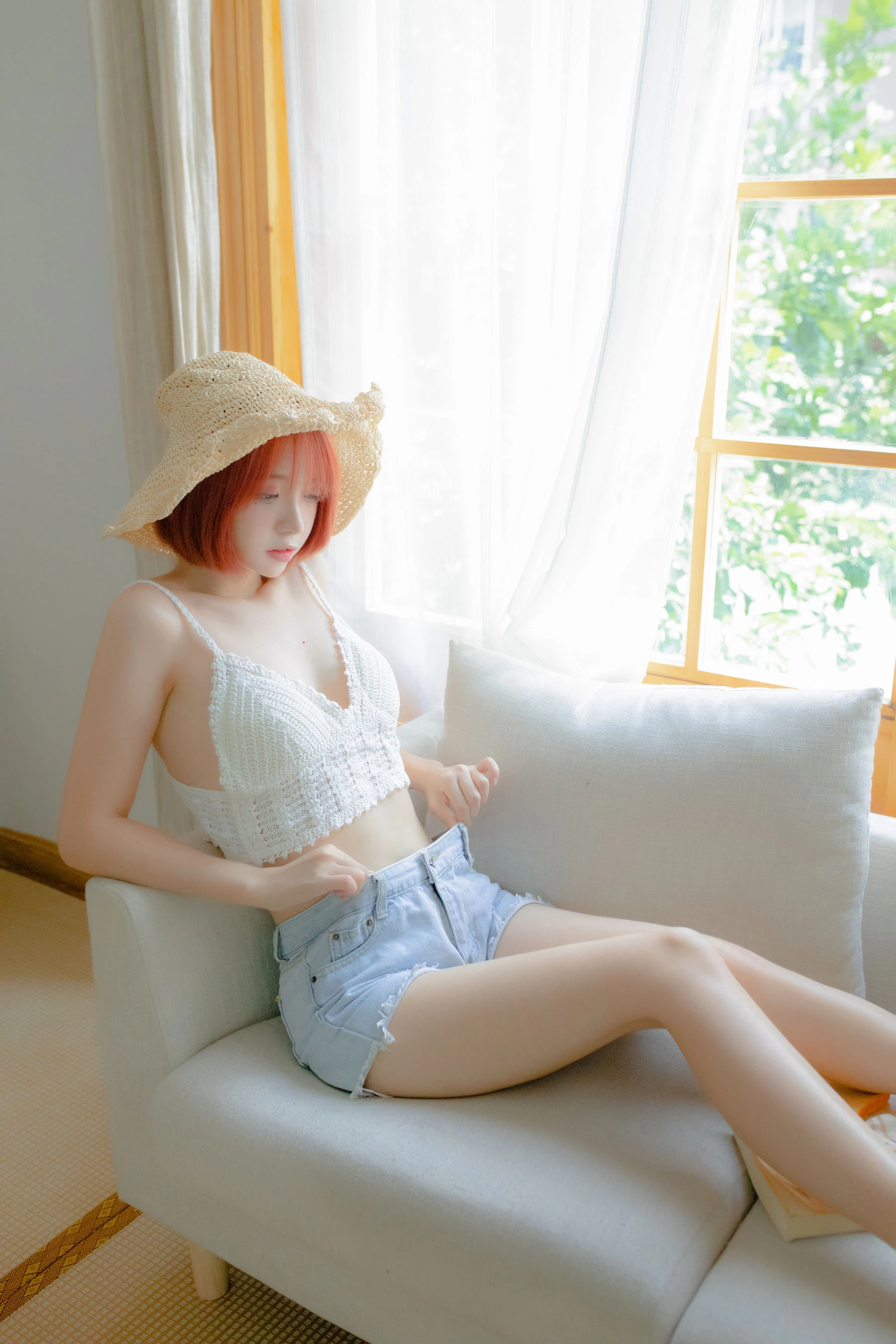 疯猫ss – 草帽女孩插图2