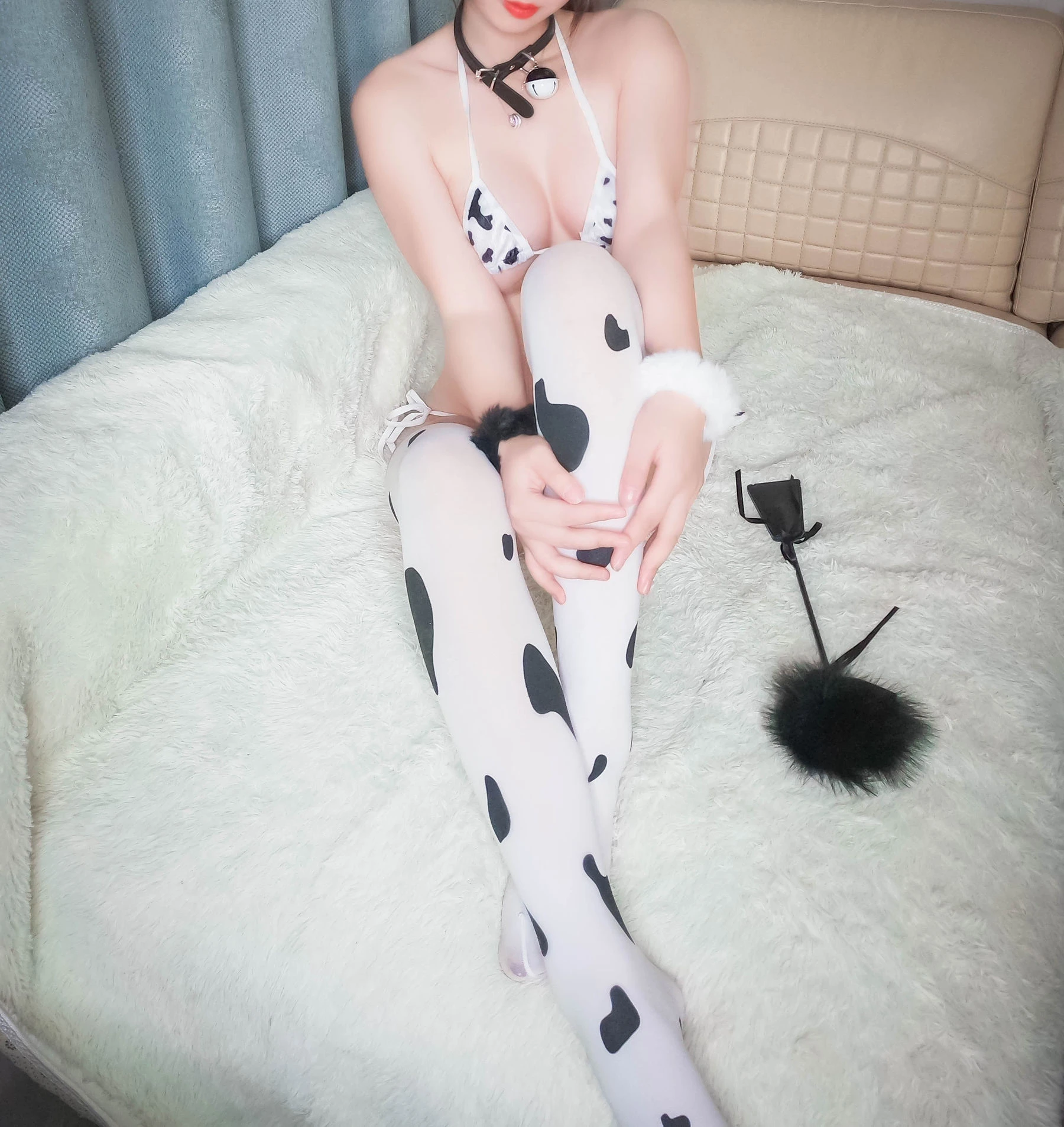 斗鱼主播w黑米粥w – 奶牛插图2
