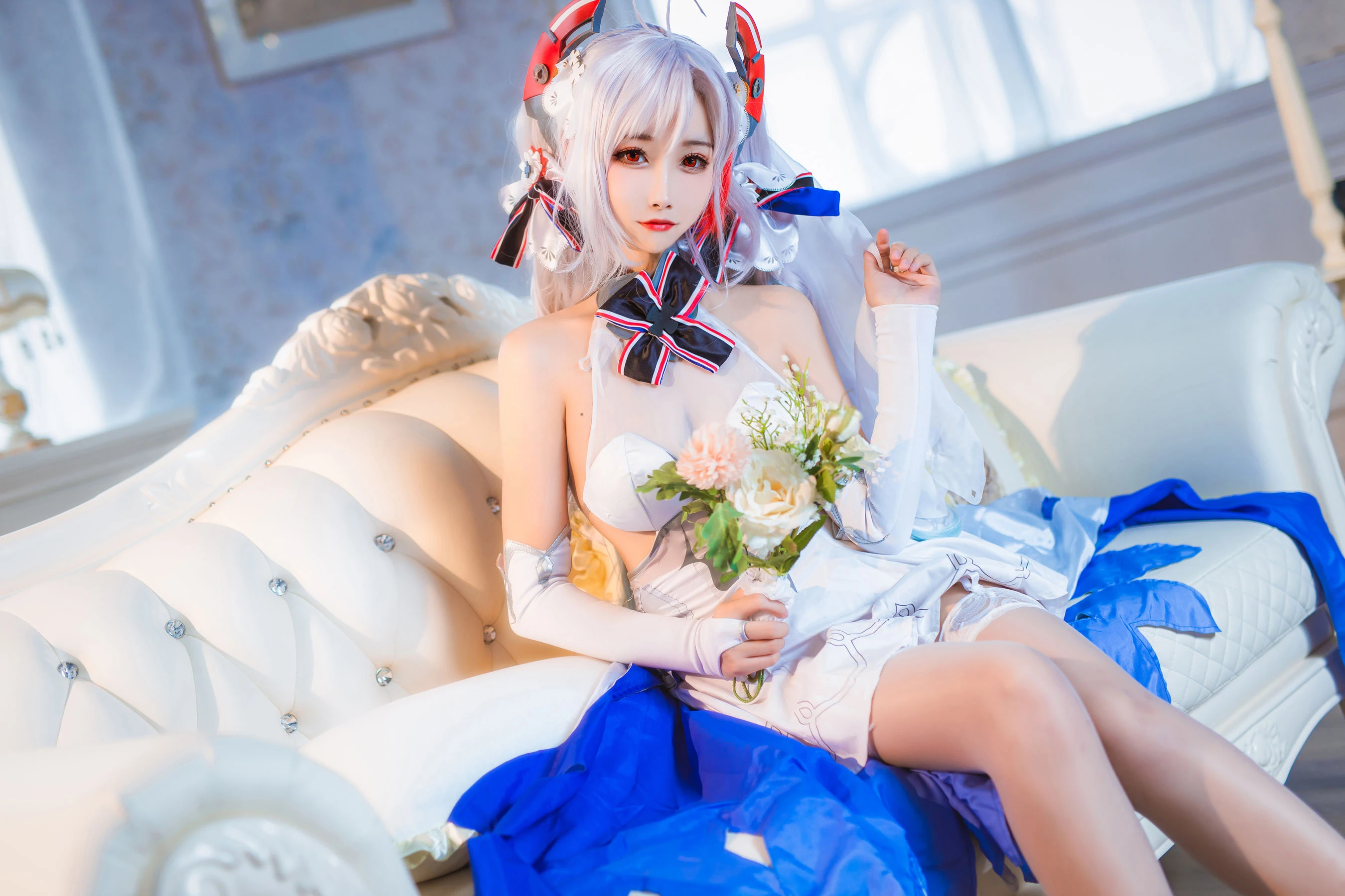 微博妹子Momoko葵葵 – 欧根之花嫁插图3