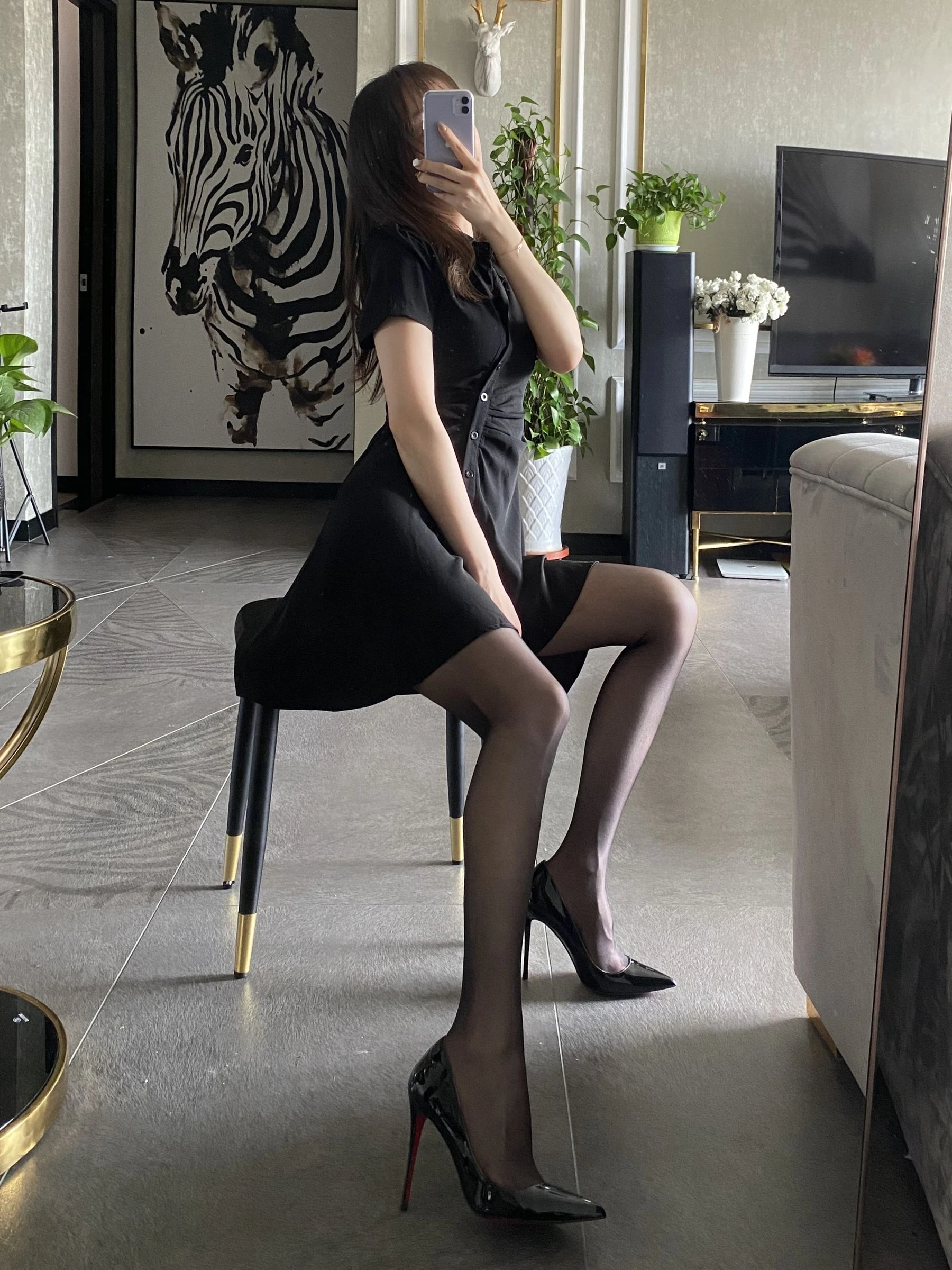 丝足博主麋鹿_Monroe 2020.08.27 黑丝梦想插图4