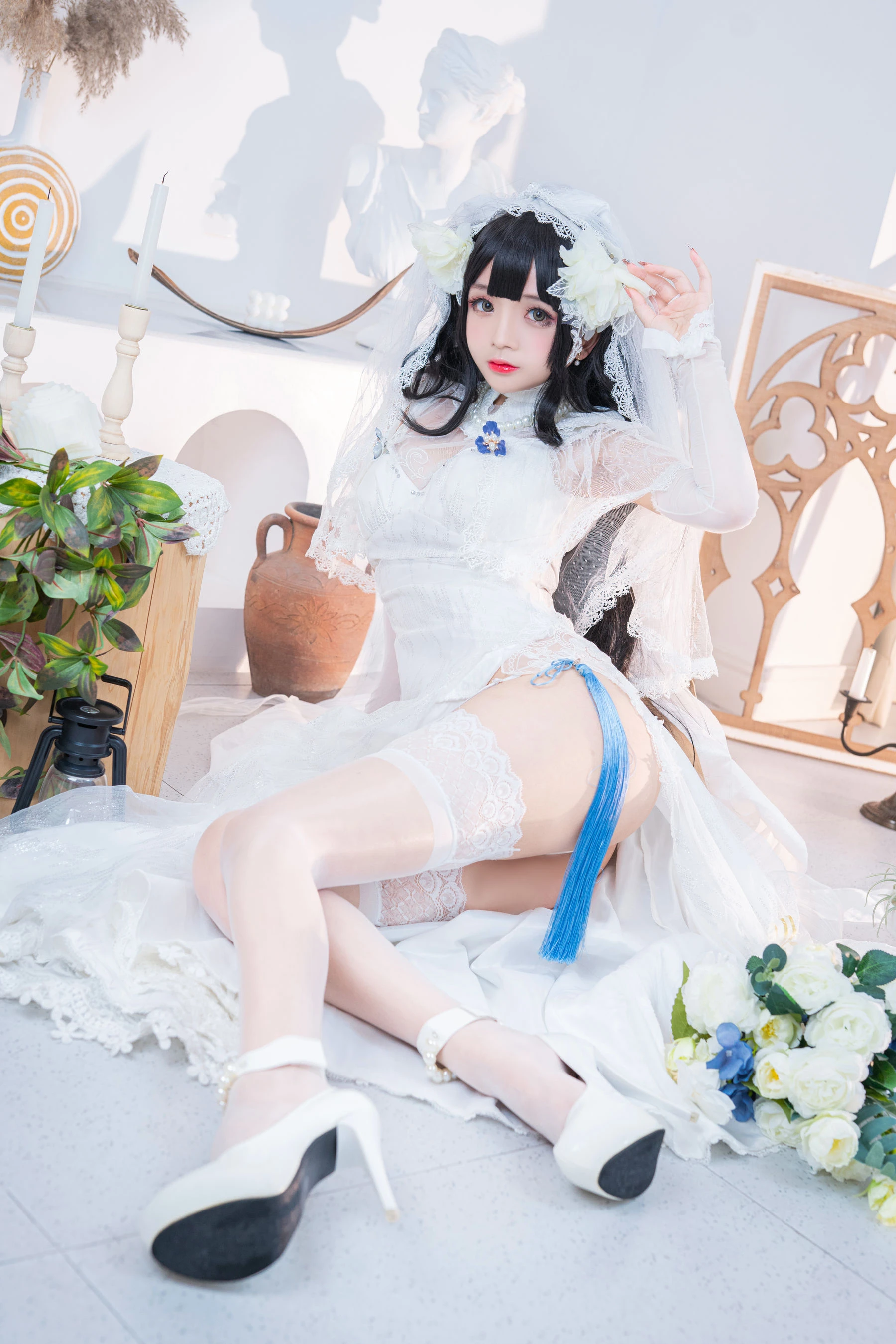 Cosplay日奈娇 – 95式婚纱 [50P]插图4
