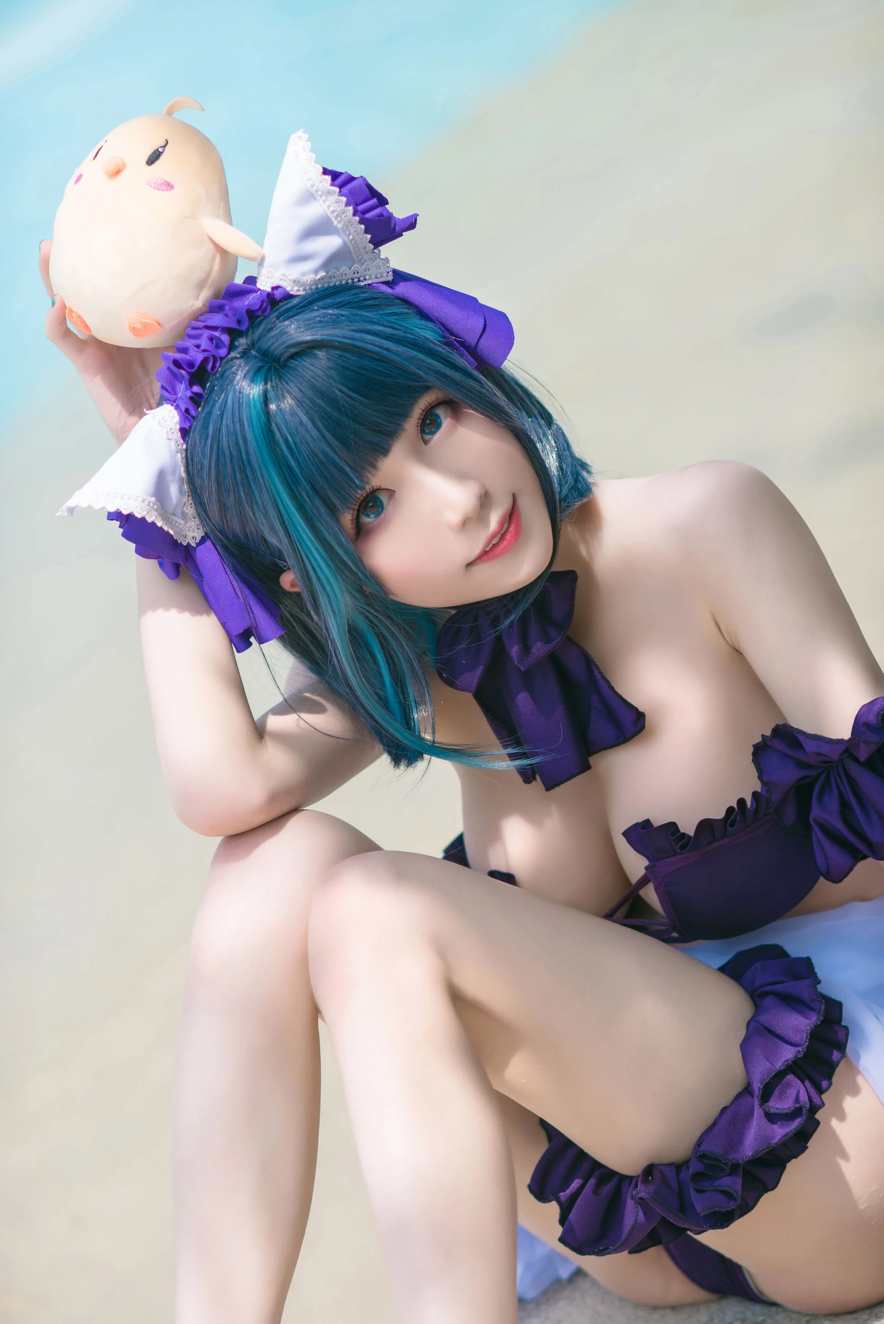 Tomoyo酱 – 碧蓝 柴郡泳装插图6