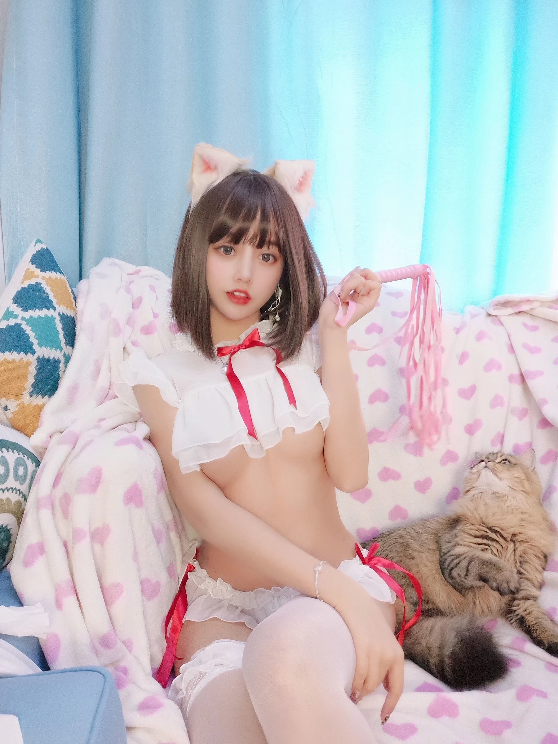 斗鱼米线线sama – 粉耳SM [14P]插图2
