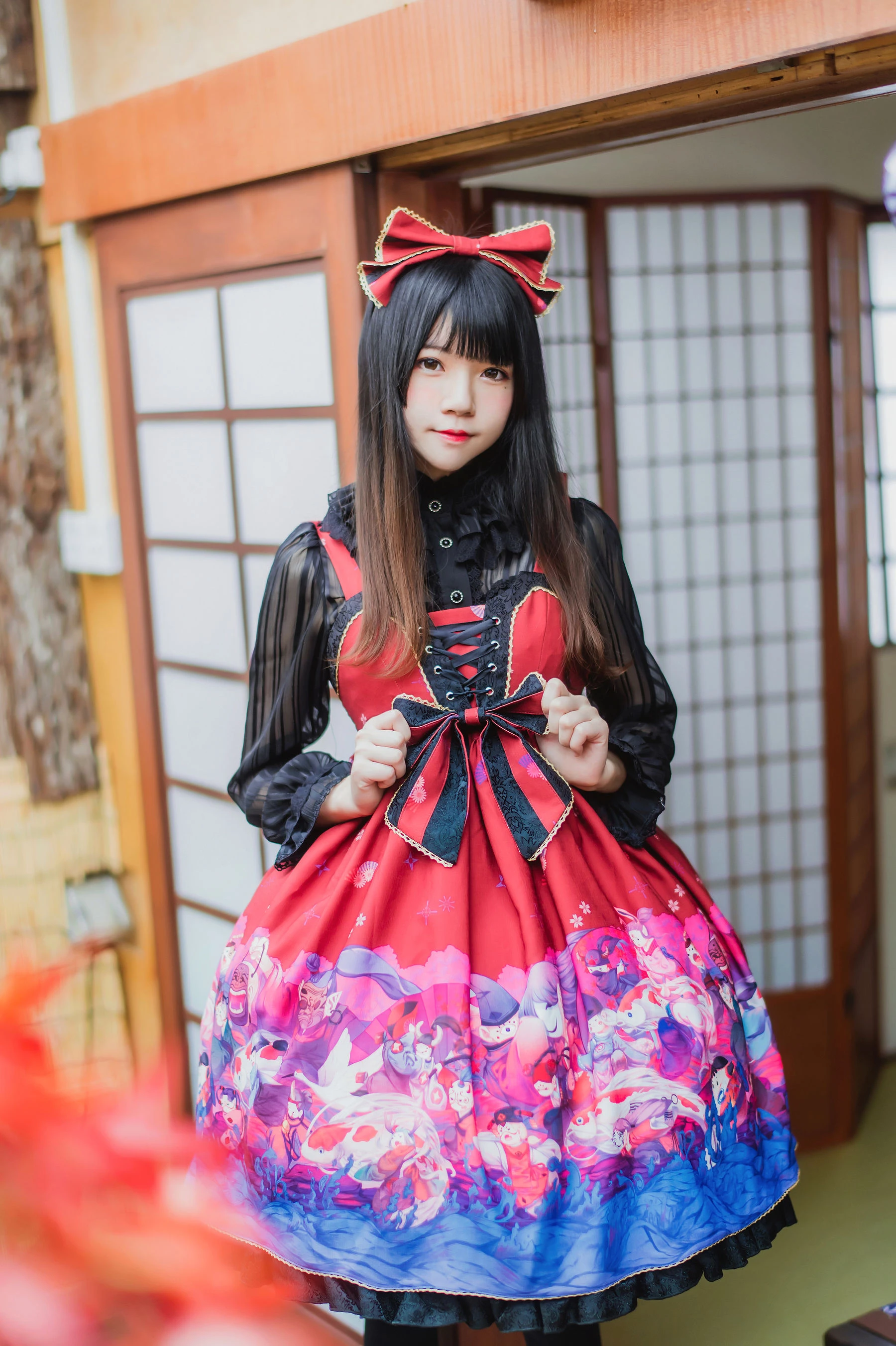 桜桃喵《和风lolita》插图7