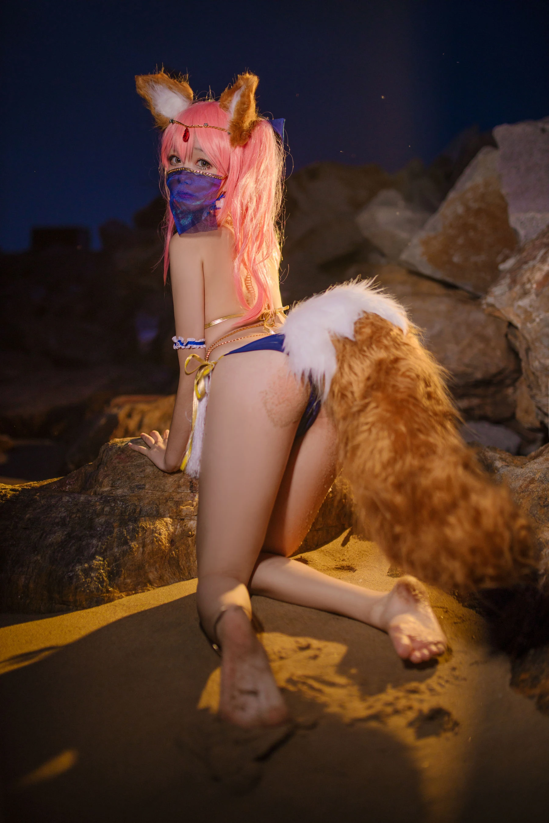 Cosplay日奈娇 – 玉藻前 阿拉伯舞娘 [37P]插图3