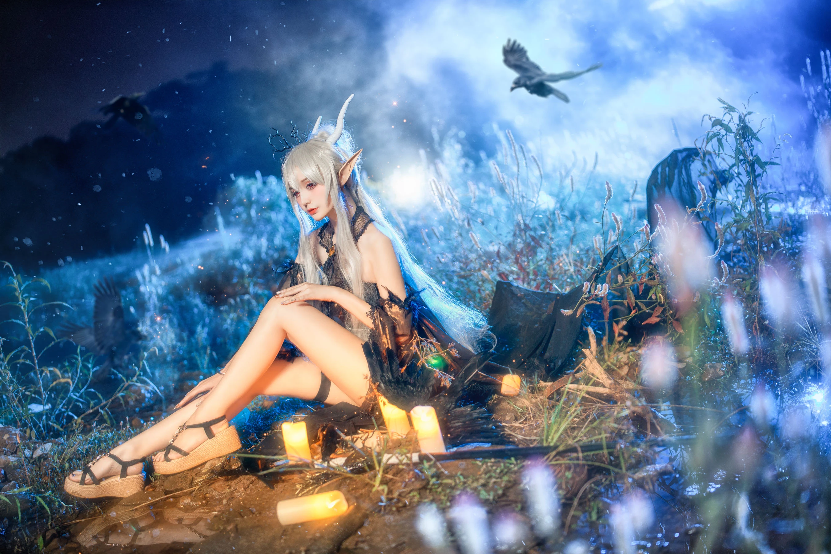 COS妹子仙九Airi – 闪灵静谧午夜插图2