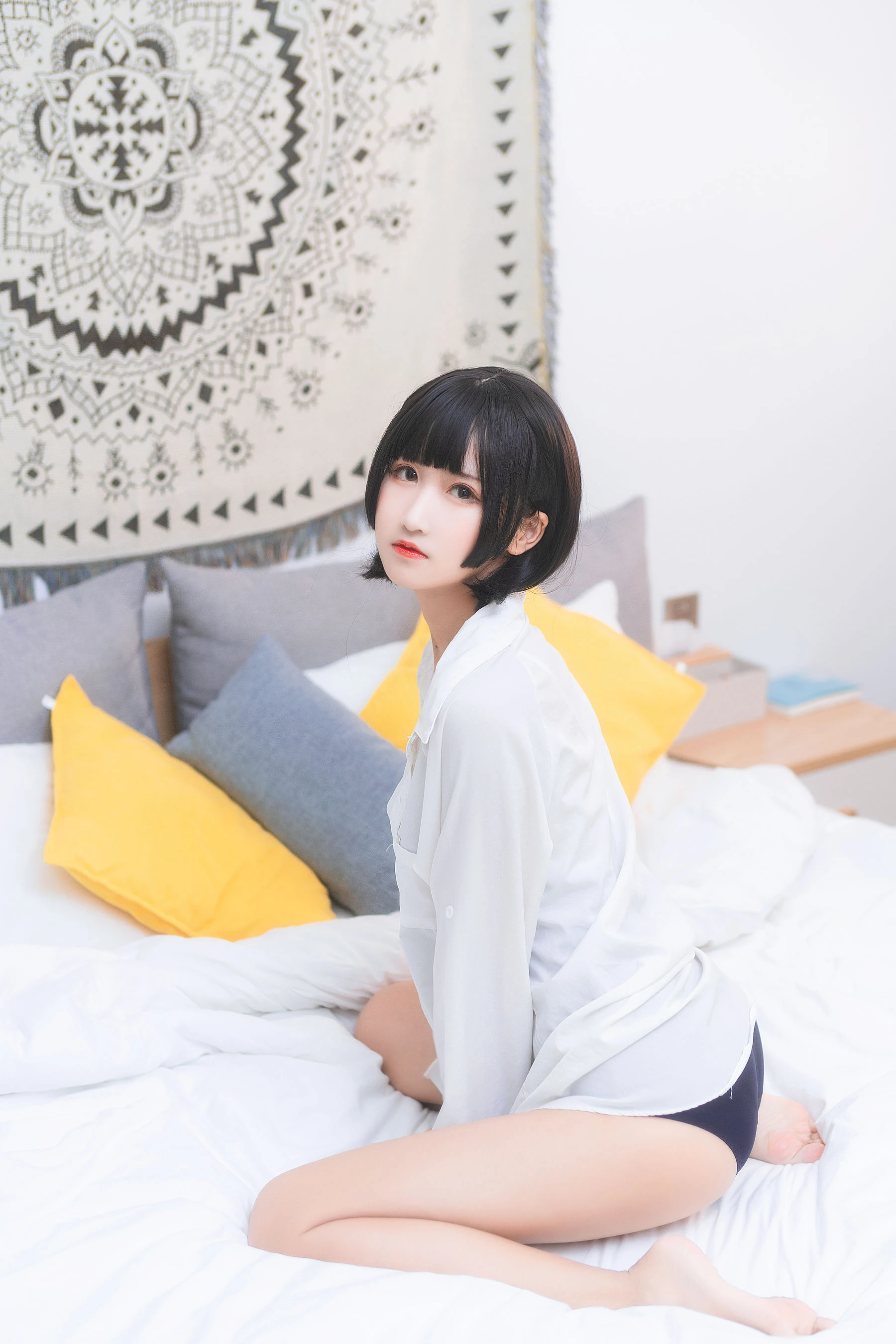 微博妹子三度_69 – 衬衫日常插图1