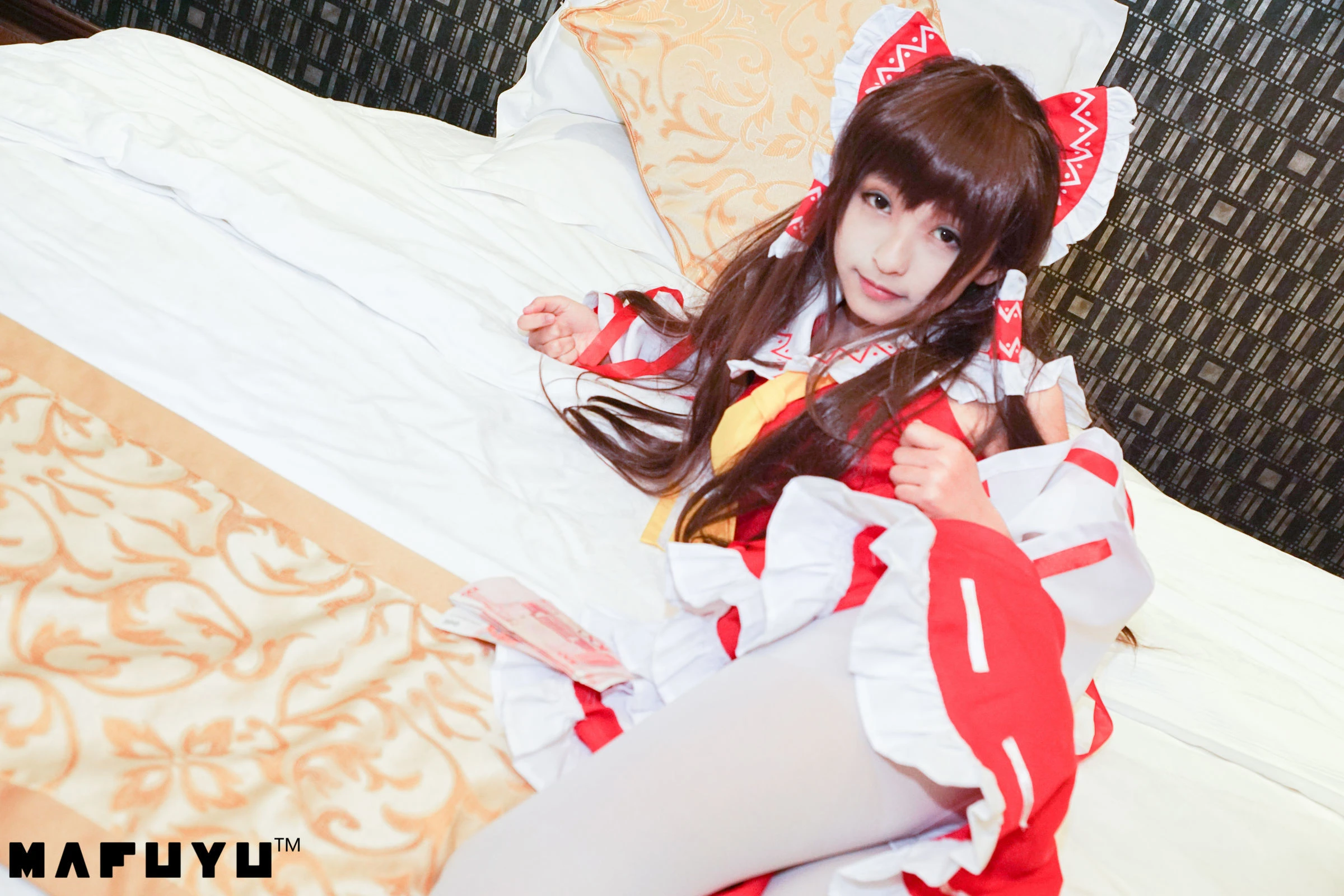 神楽板真冬 COS Reimu猫娘系列套图插图5
