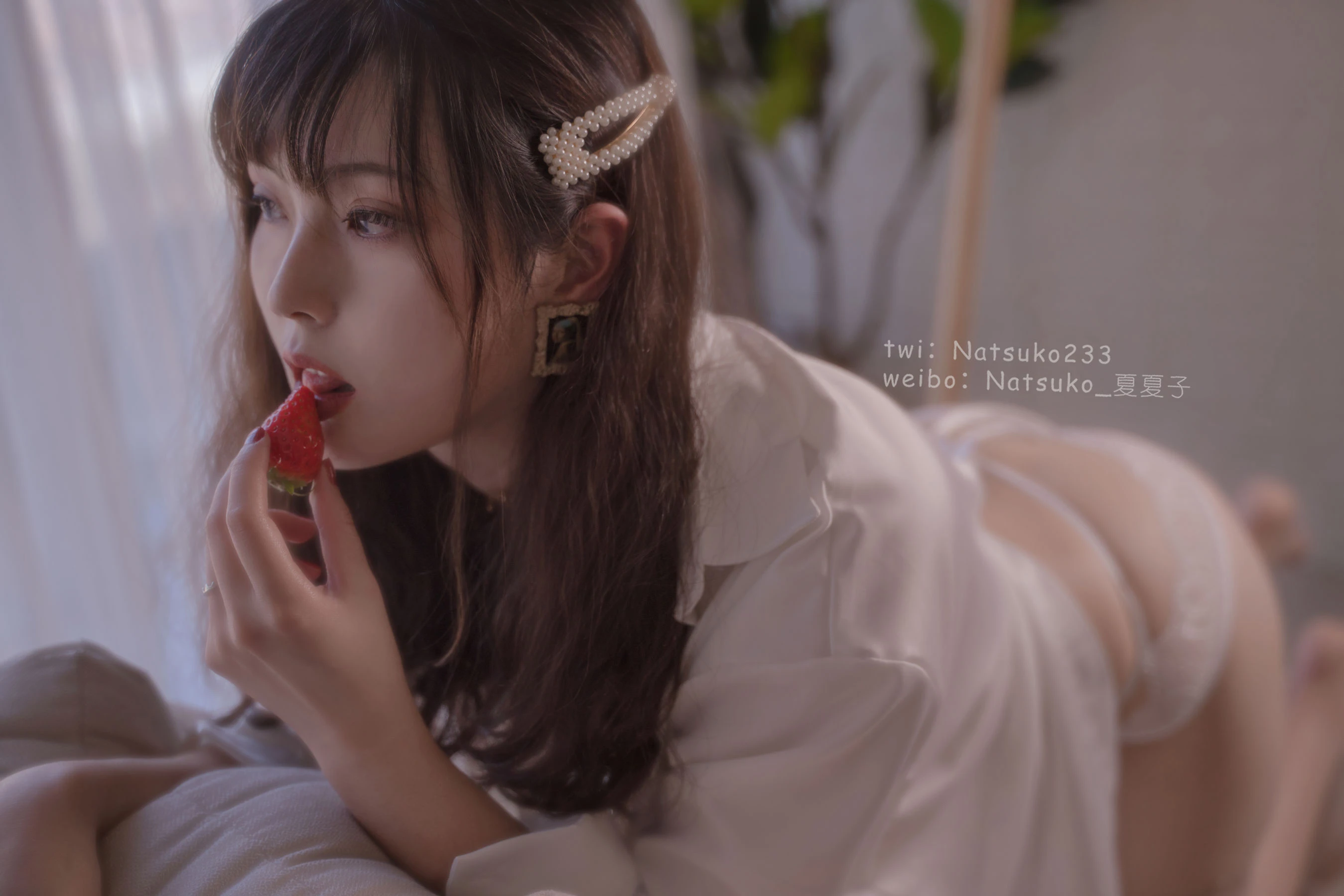 Natsuko夏夏子 – 男友衬衫插图5