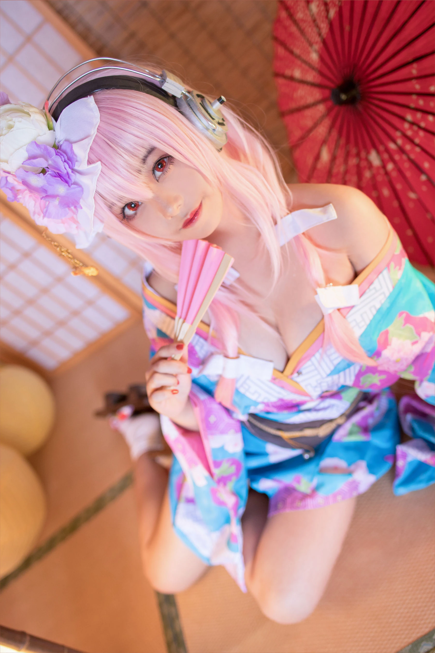 萌系小姐姐蜜汁猫裘 – 索尼子和服插图2