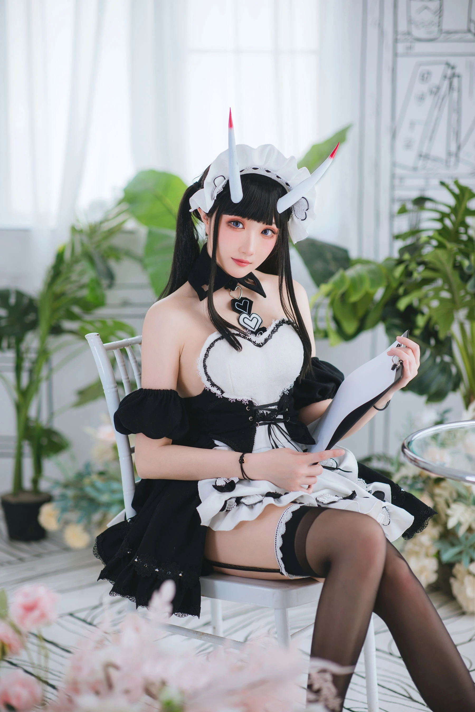 Coser瓜希酱福利 – 能代女仆插图8