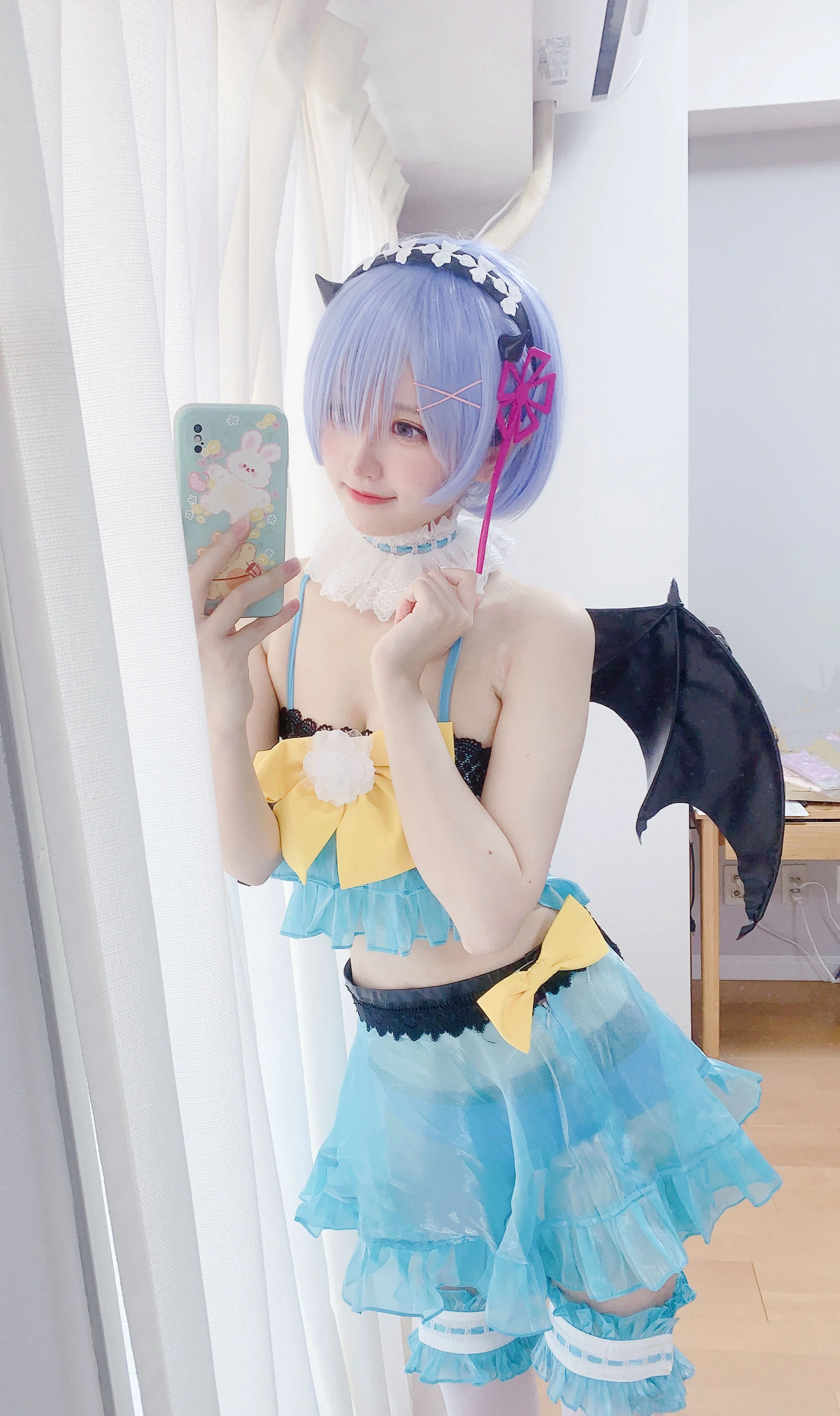 千阳(ちよ) – 雷姆小恶魔cos插图7