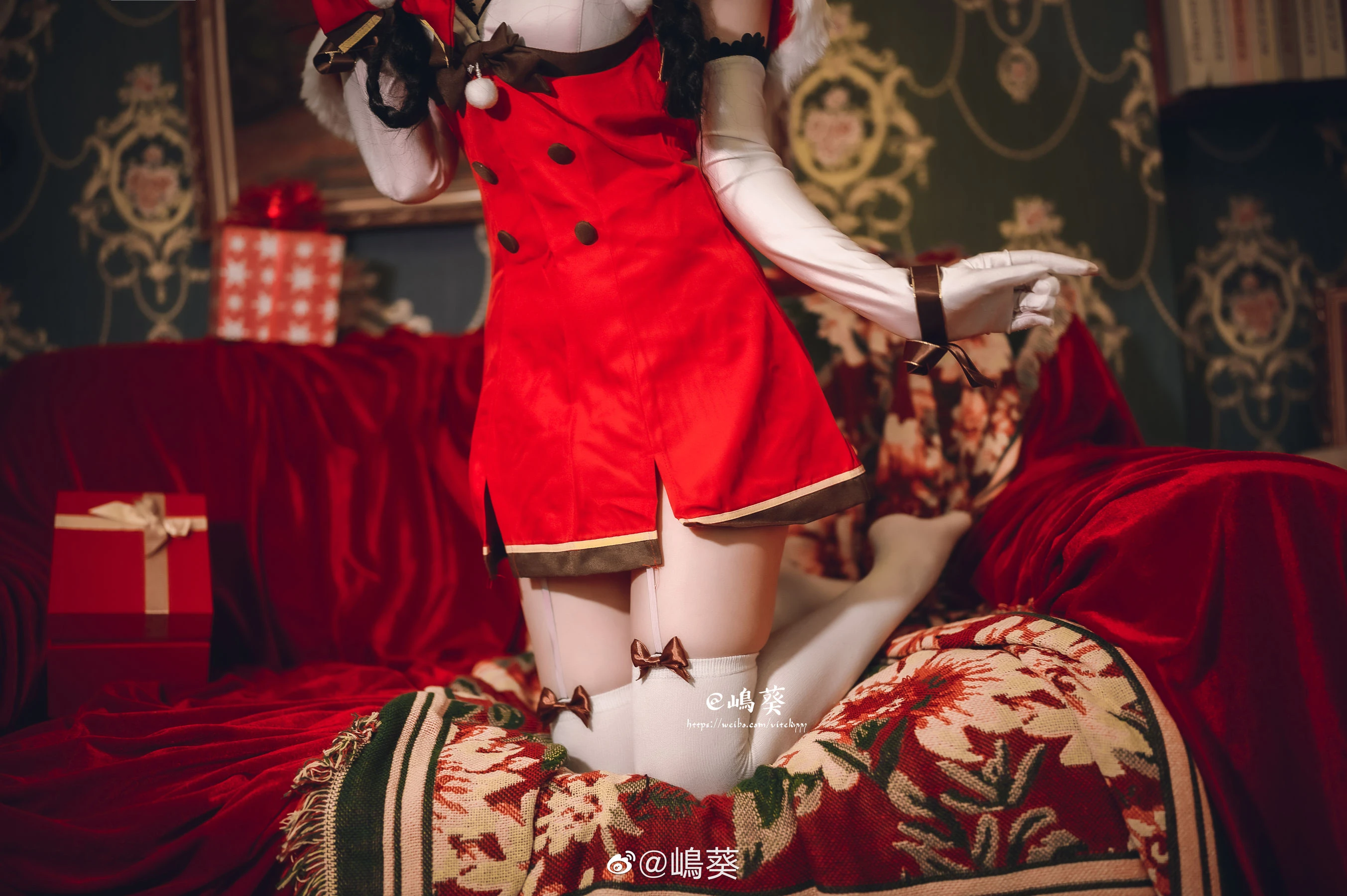 微博美女嶋葵 碧蓝航线 大潮 驯鹿与圣诞礼物 [12P]插图6