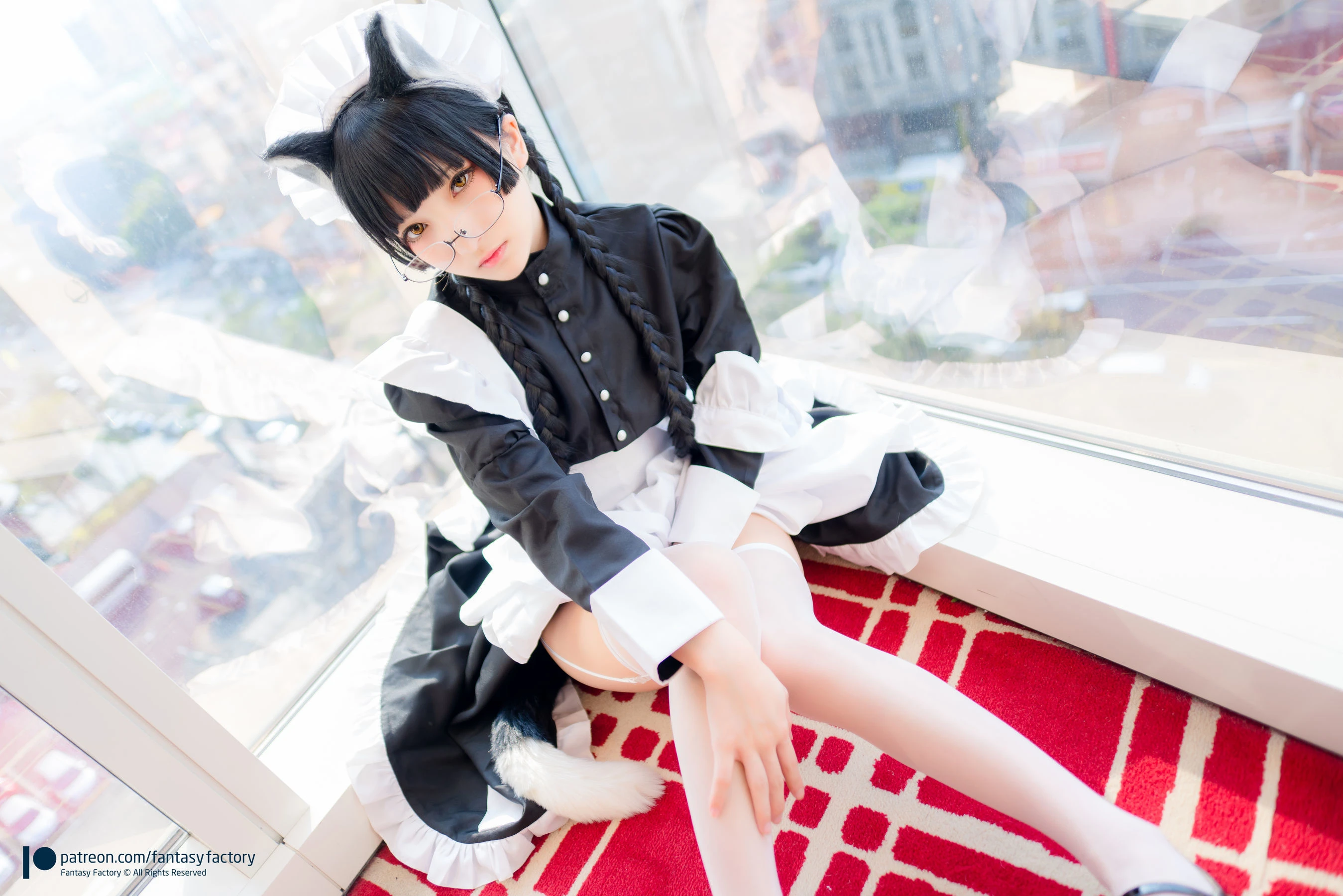 [Fantasy Factory] 小丁Cosplay – 黑猫女仆插图6