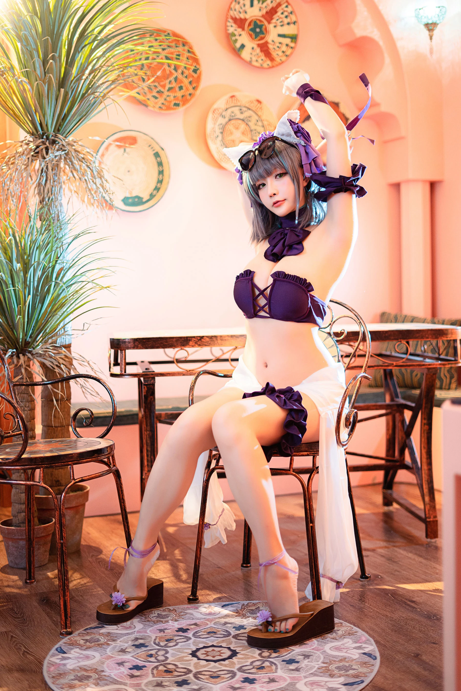 Coser小姐姐星之迟迟 – R-Maid《柴郡泳装》插图2