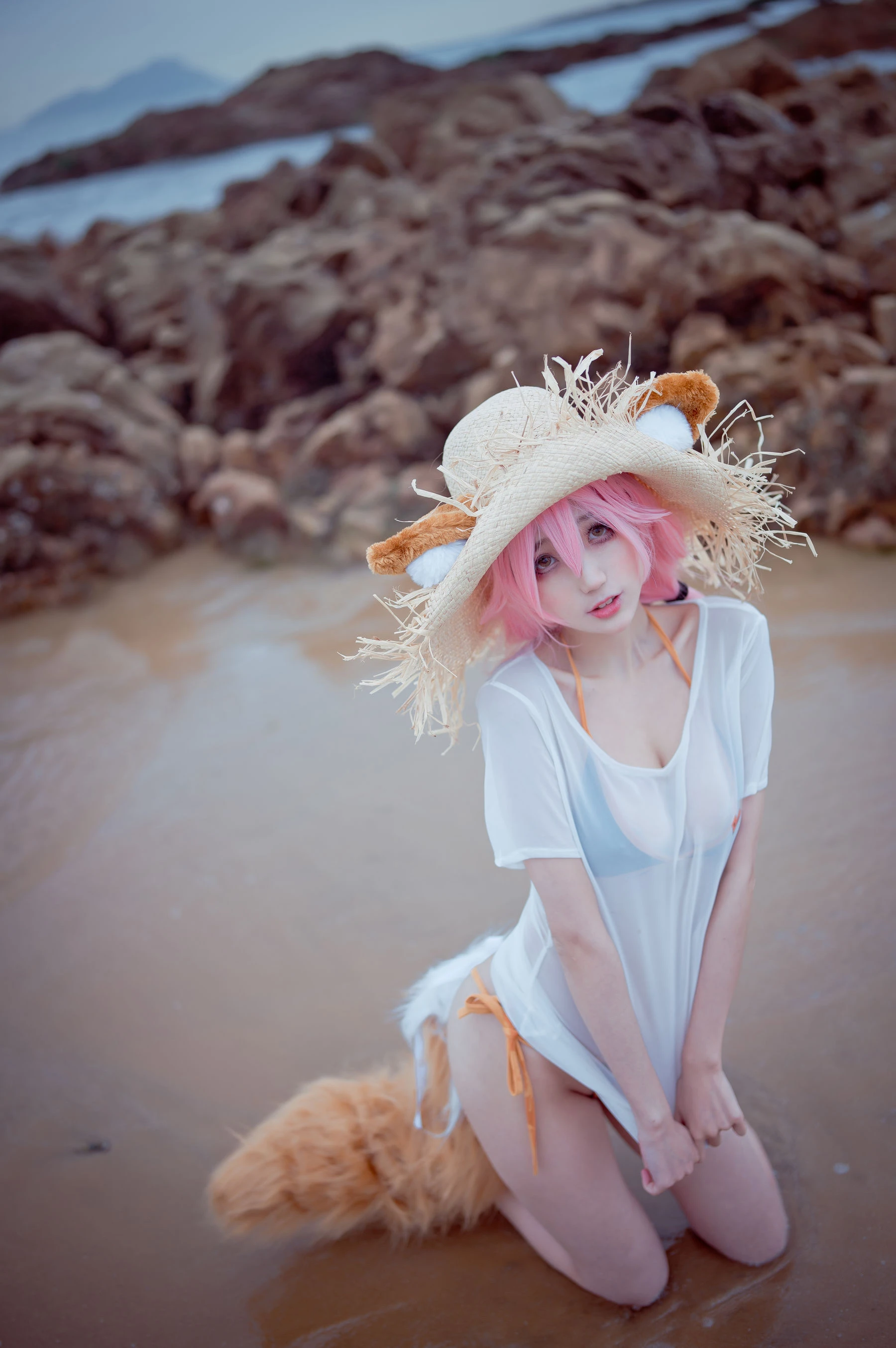 周叽是可爱兔兔 – 小玉泳装 [23P]插图1