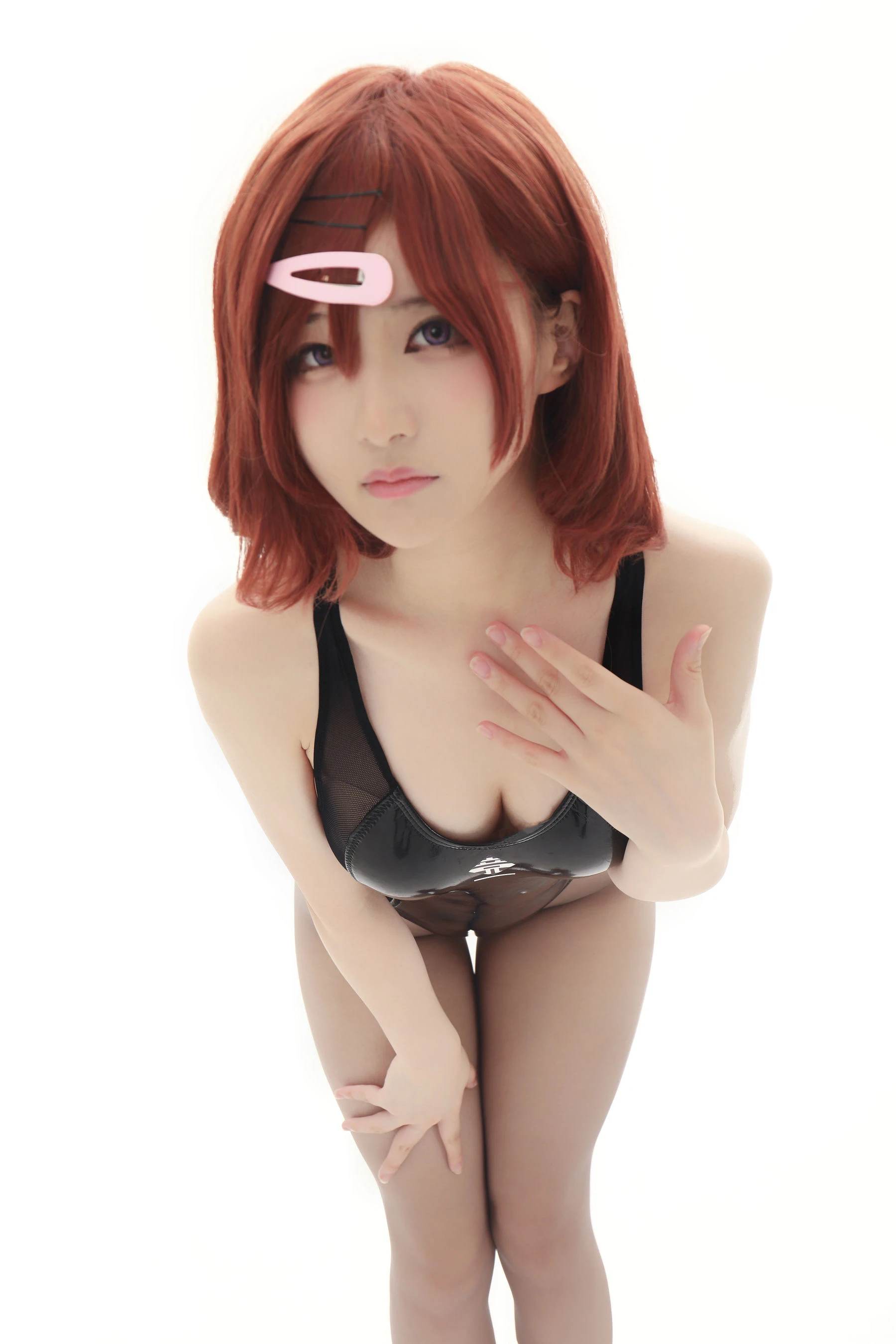 幼愛youmeko – 樋口円香竞泳无衬衫灰丝 [36P]插图5