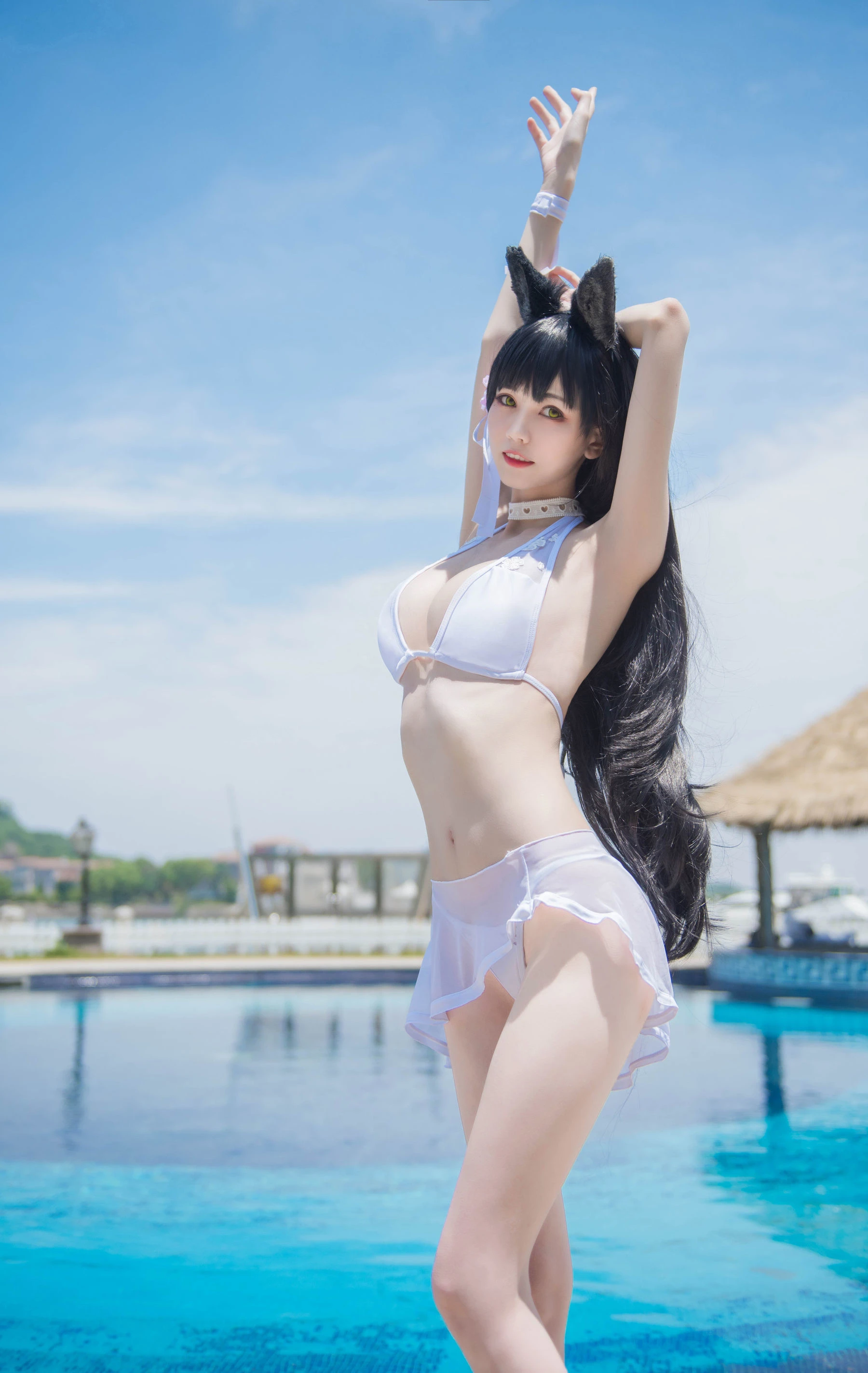 小妖精你的负卿 – 爱宕泳装插图3
