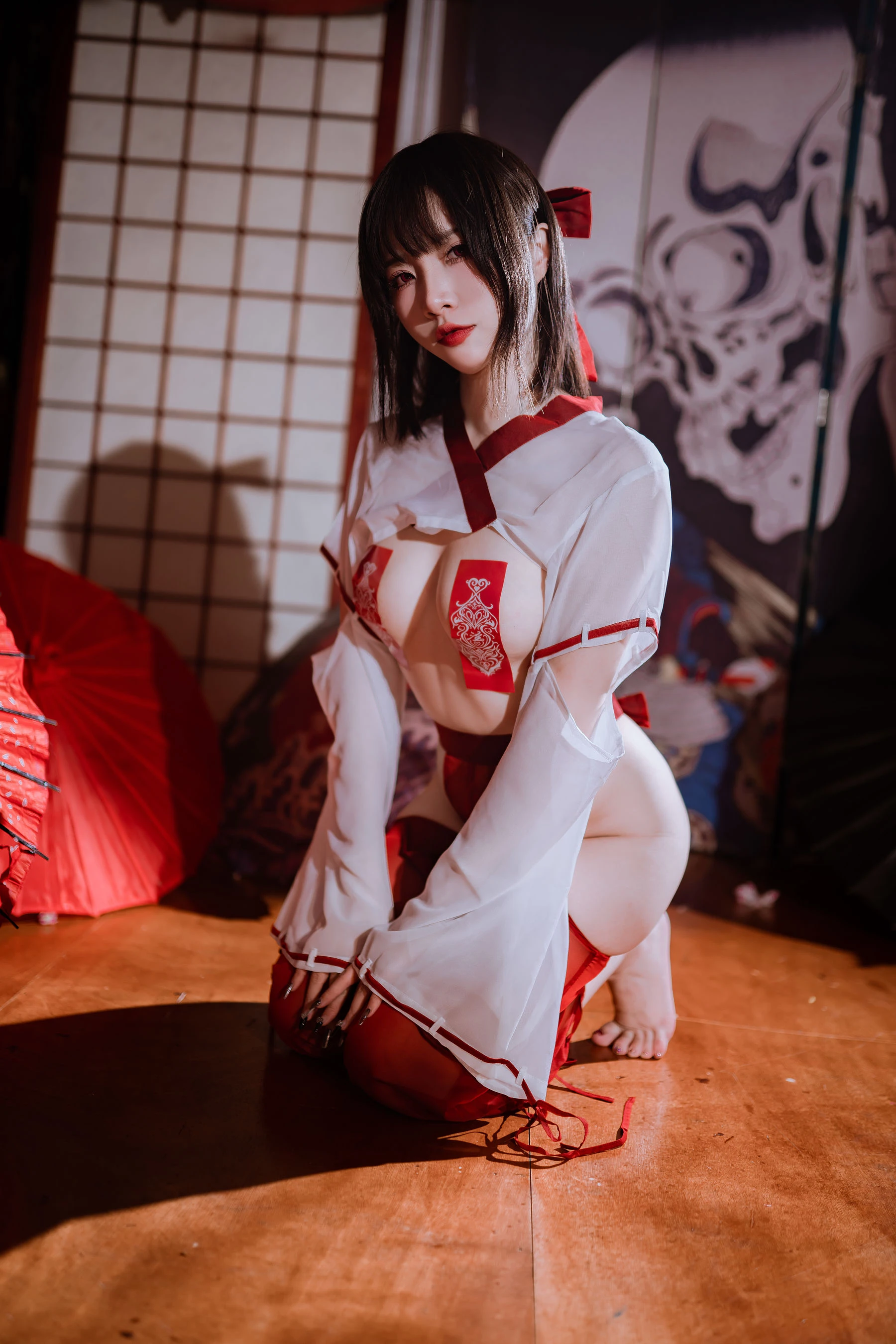 人气Coser二佐Nisa 私房巫女 [36P]插图2