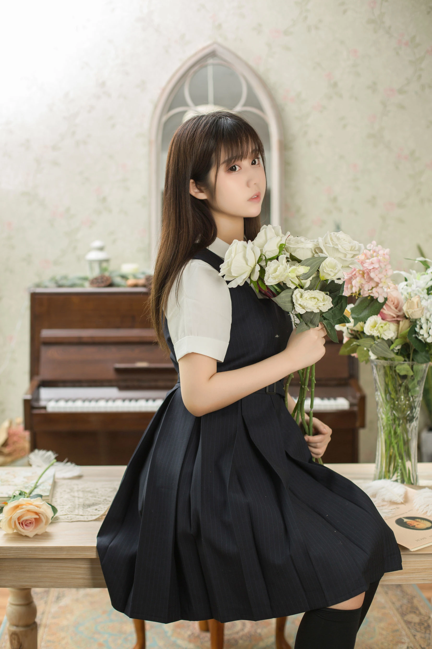 微博福利姬镜酱 – 不知梦 制服插图5