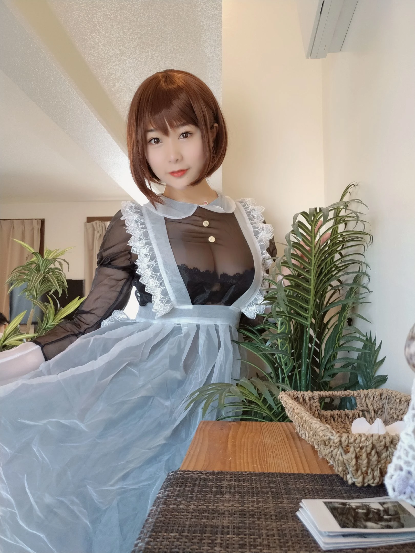 性感Coser三刀刀Miido 透明女仆插图3