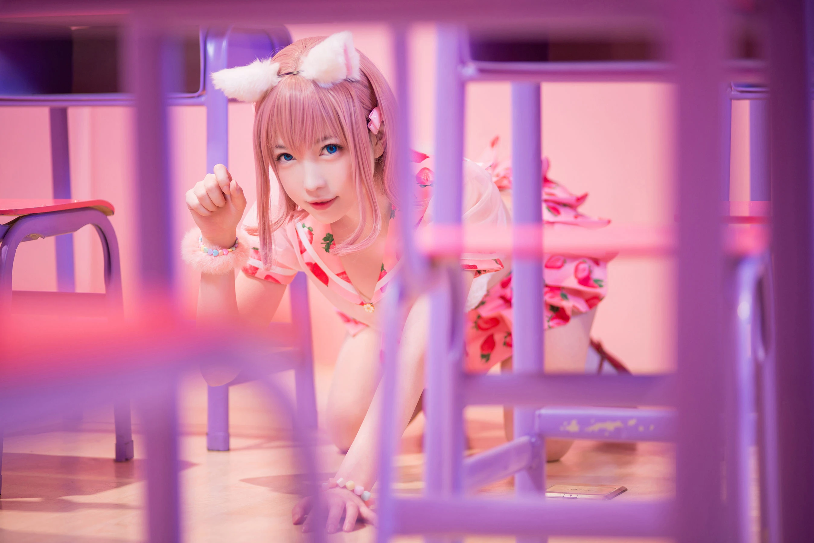 大胸萌妹妖少you1 – 草莓蛋糕猫 [11P]插图5