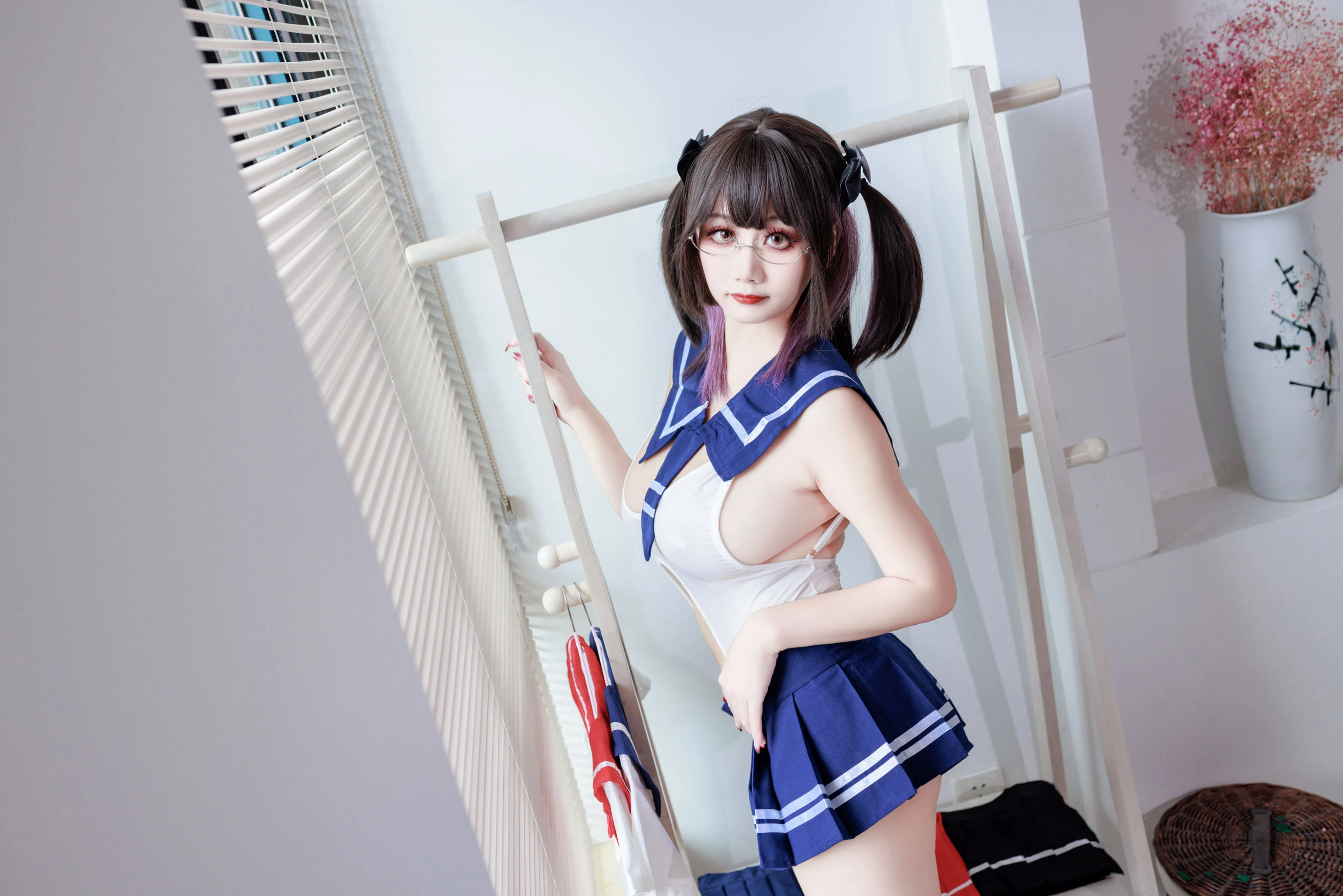 阿雪雪 – 连体水手服 [19P]插图9