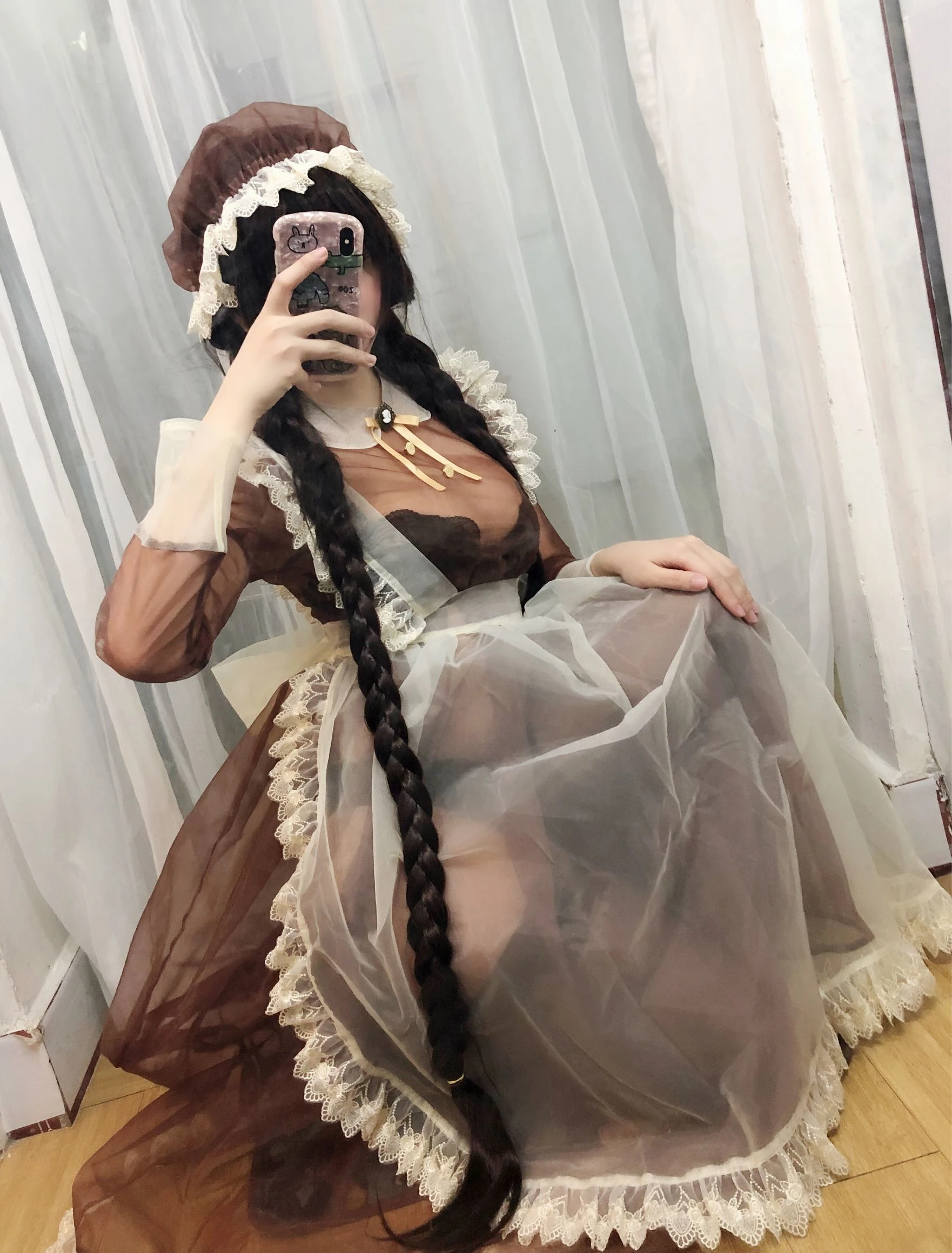 二次元巨乳美女鹿野希 透明女仆插图8
