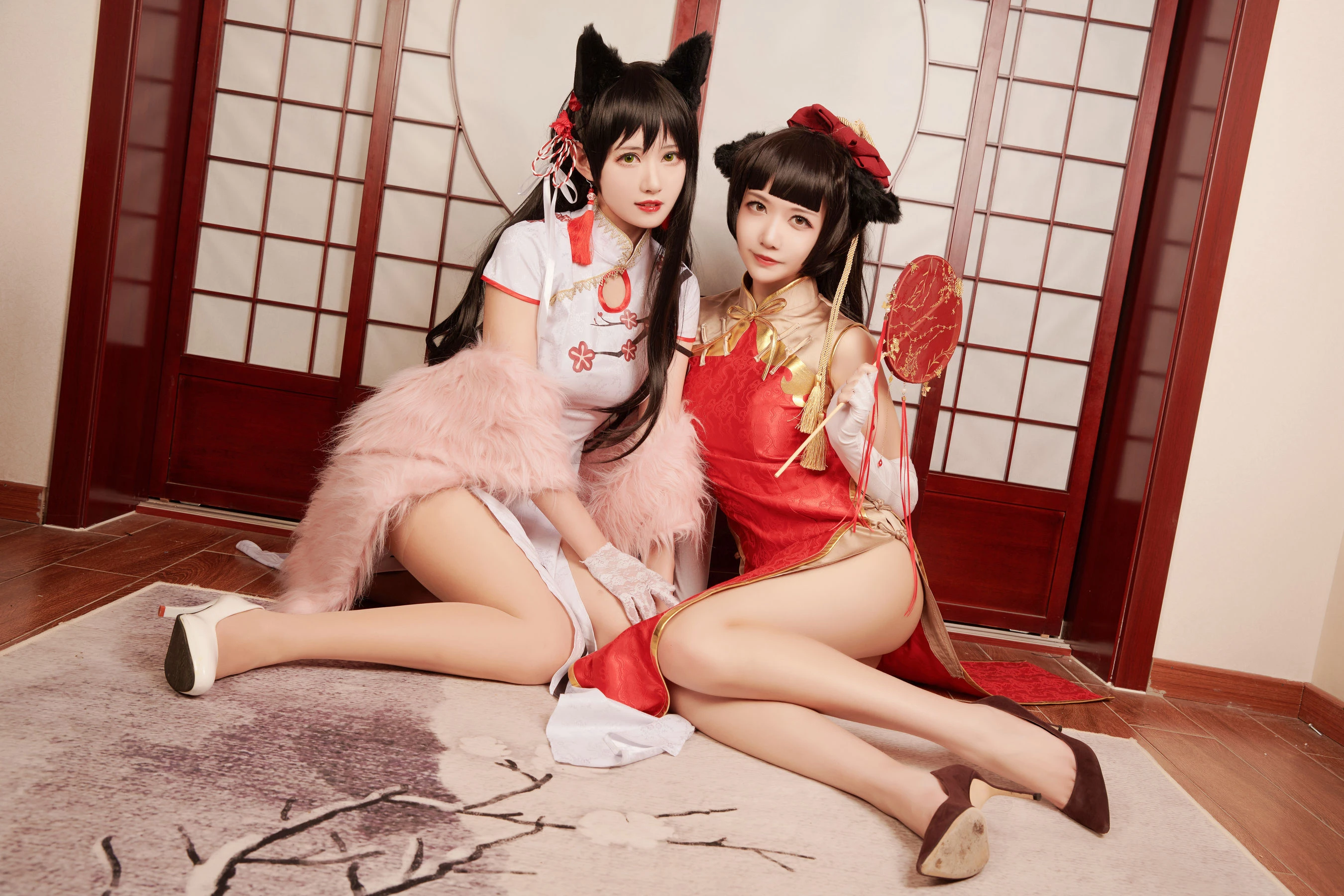 源纱希喵喵喵&Meiyi_烛墨 犬獒旗袍插图5