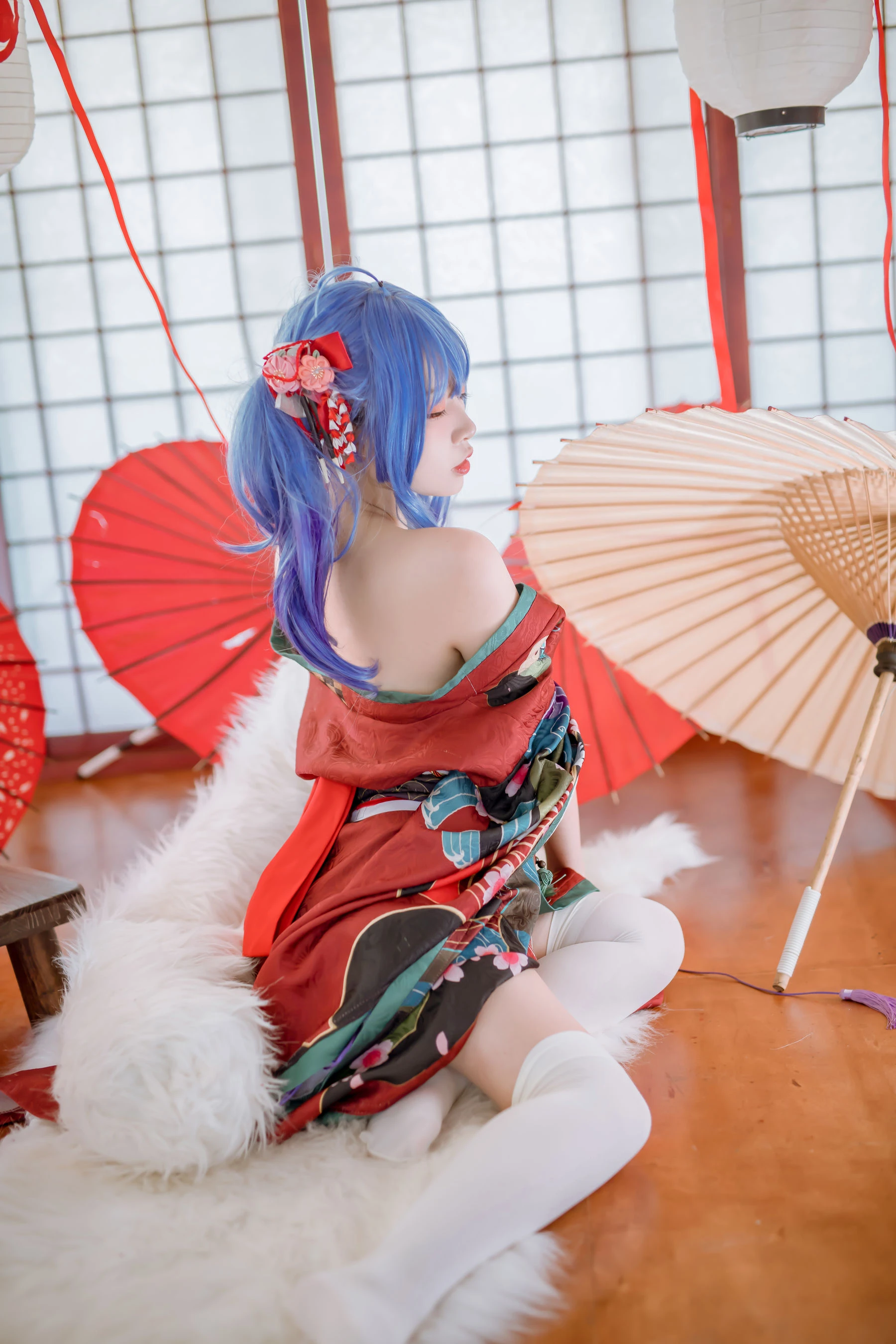人气Coser二佐Nisa – 碧蓝 圣路易斯和服插图8