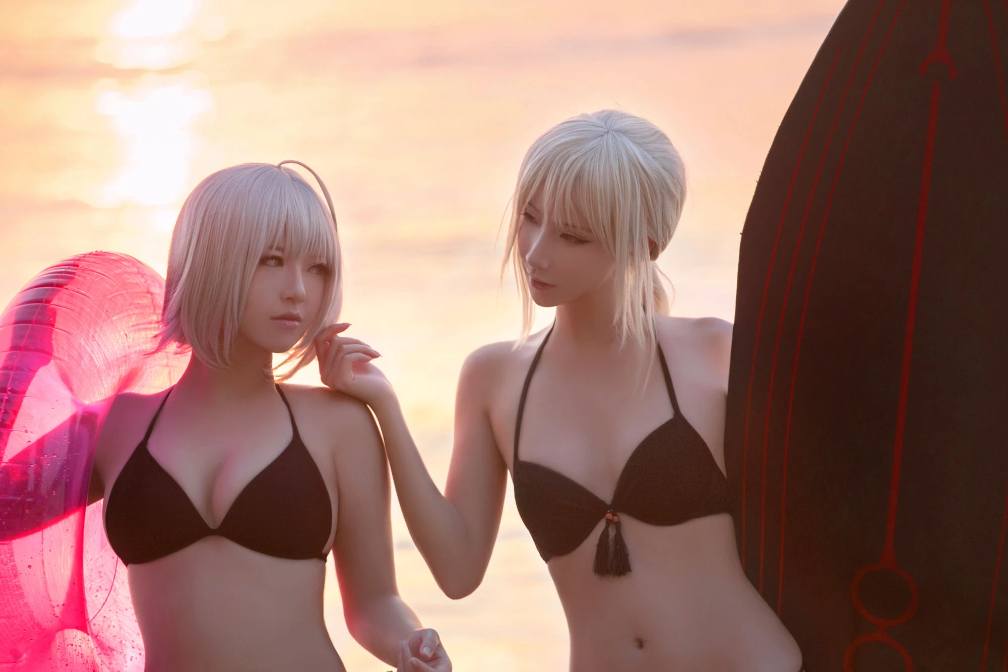 半半子&索索sophia – 海边泳装插图4