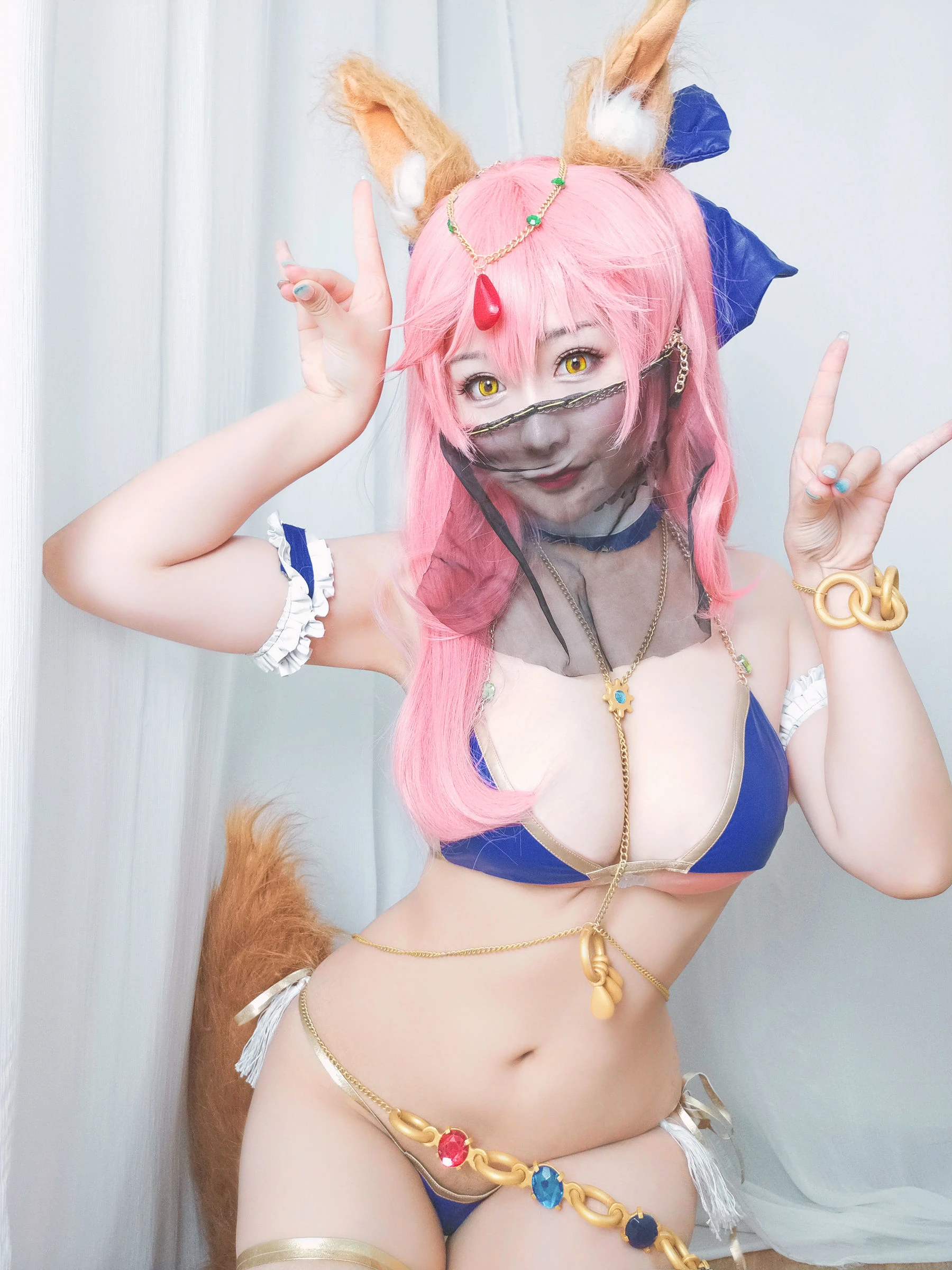 性感Coser三刀刀Miido 玉藻前 [14P]插图3