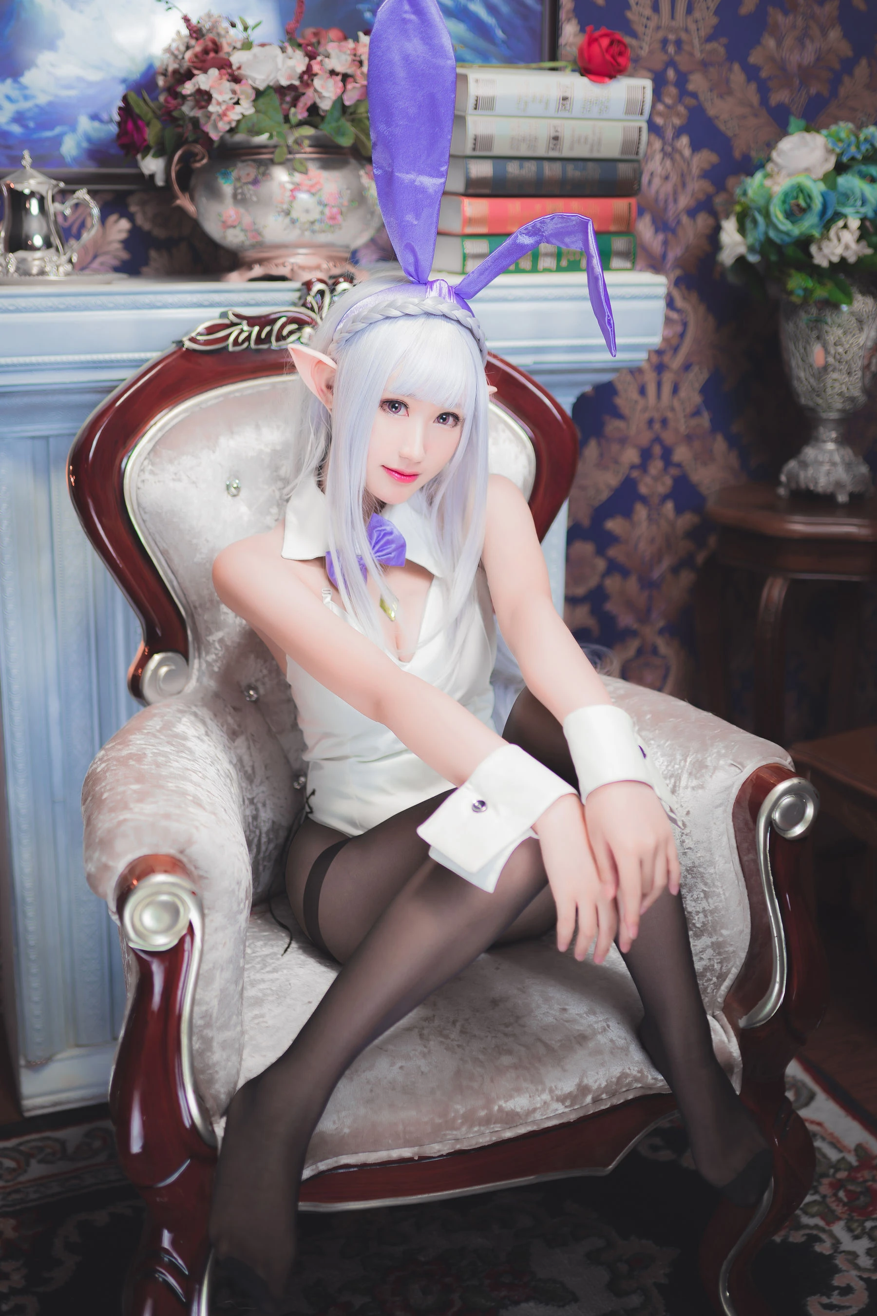 Cosplay沫小舞 – 艾米莉亚兔女郎 [18P]高清在线免费欣赏–微密图社-微密图社