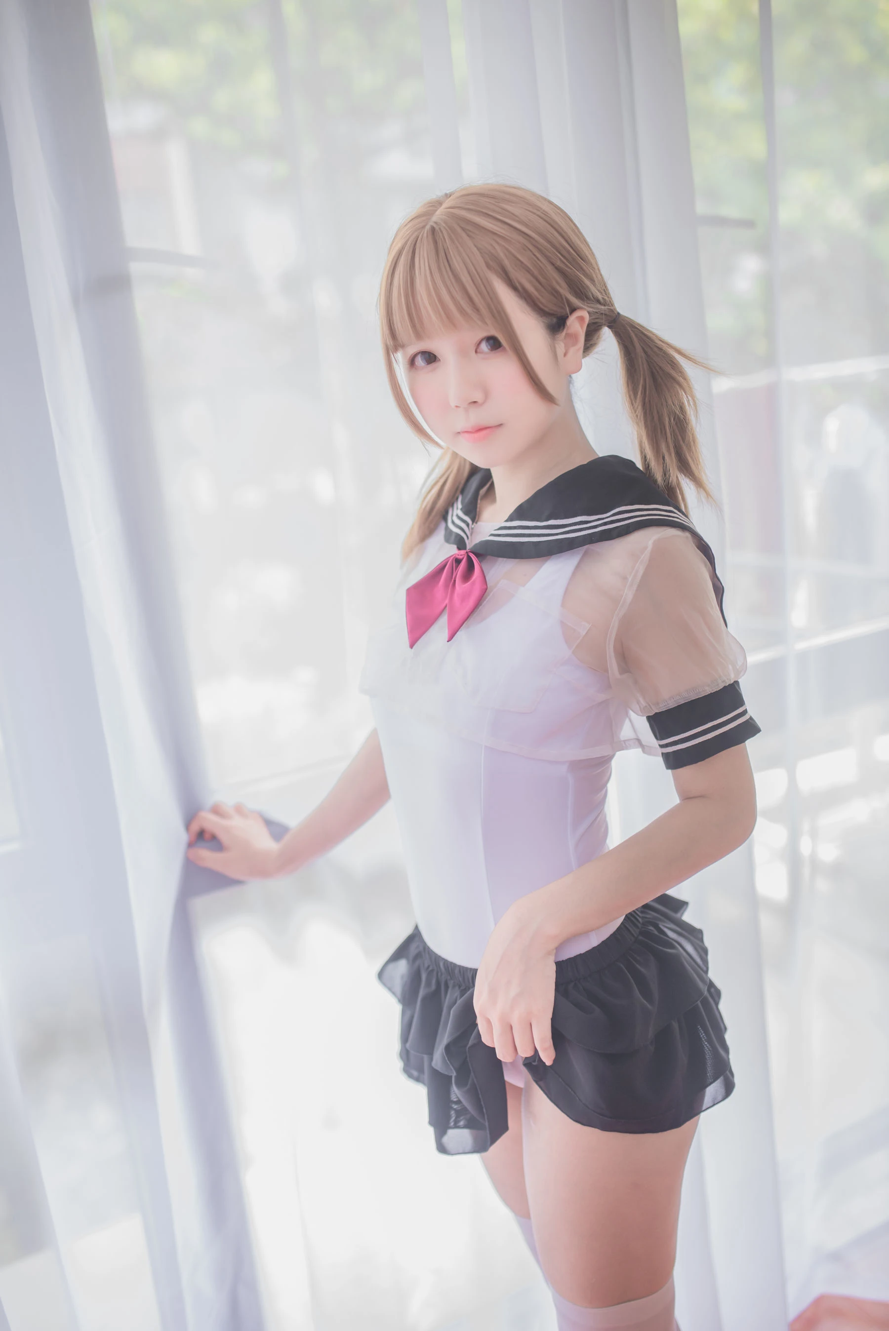 白金Saki – 学生服插图2