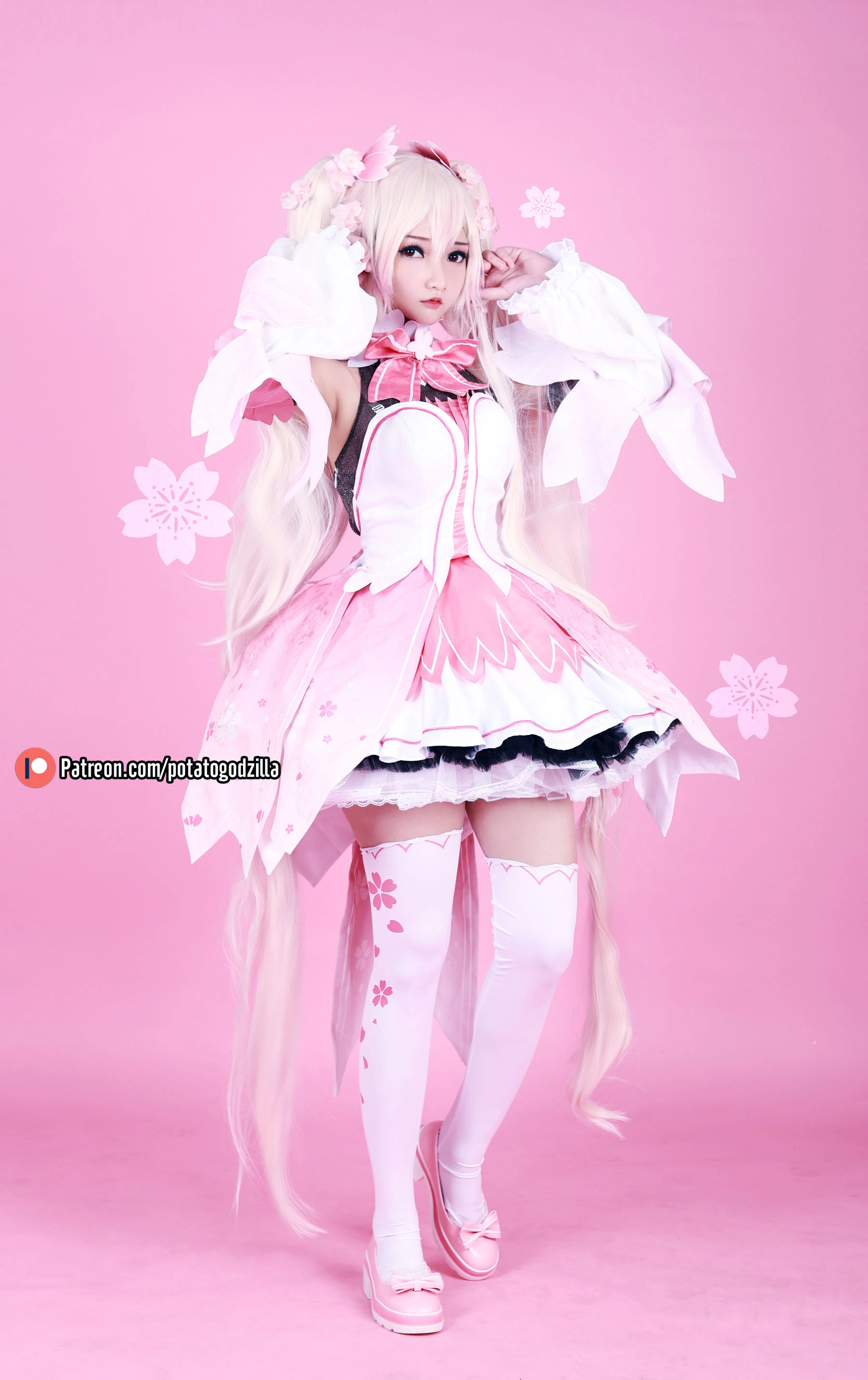 Coser小姐姐Potato Godzilla – Sakura Miku高清在线免费欣赏–微密图社-微密图社