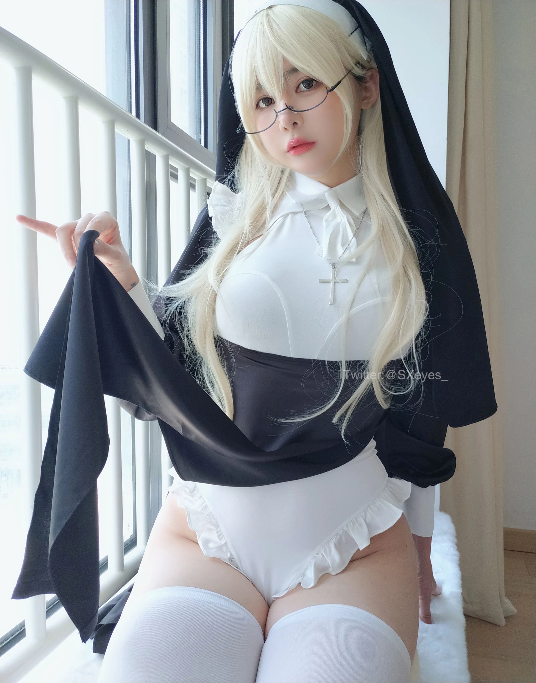 萌妹子眼酱大魔王w – 修女插图5