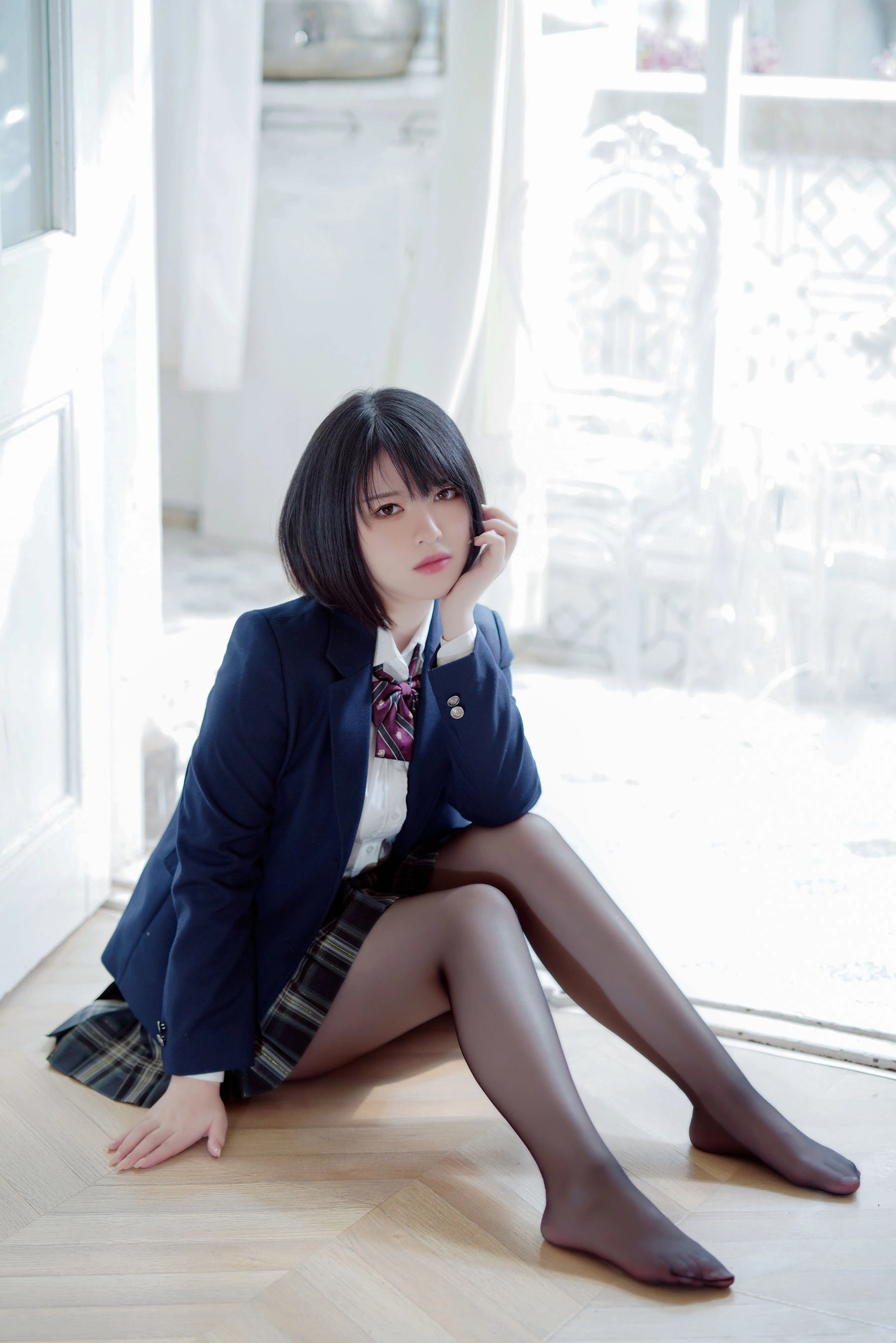 半半子 – 彼女の制服姿が好き插图2