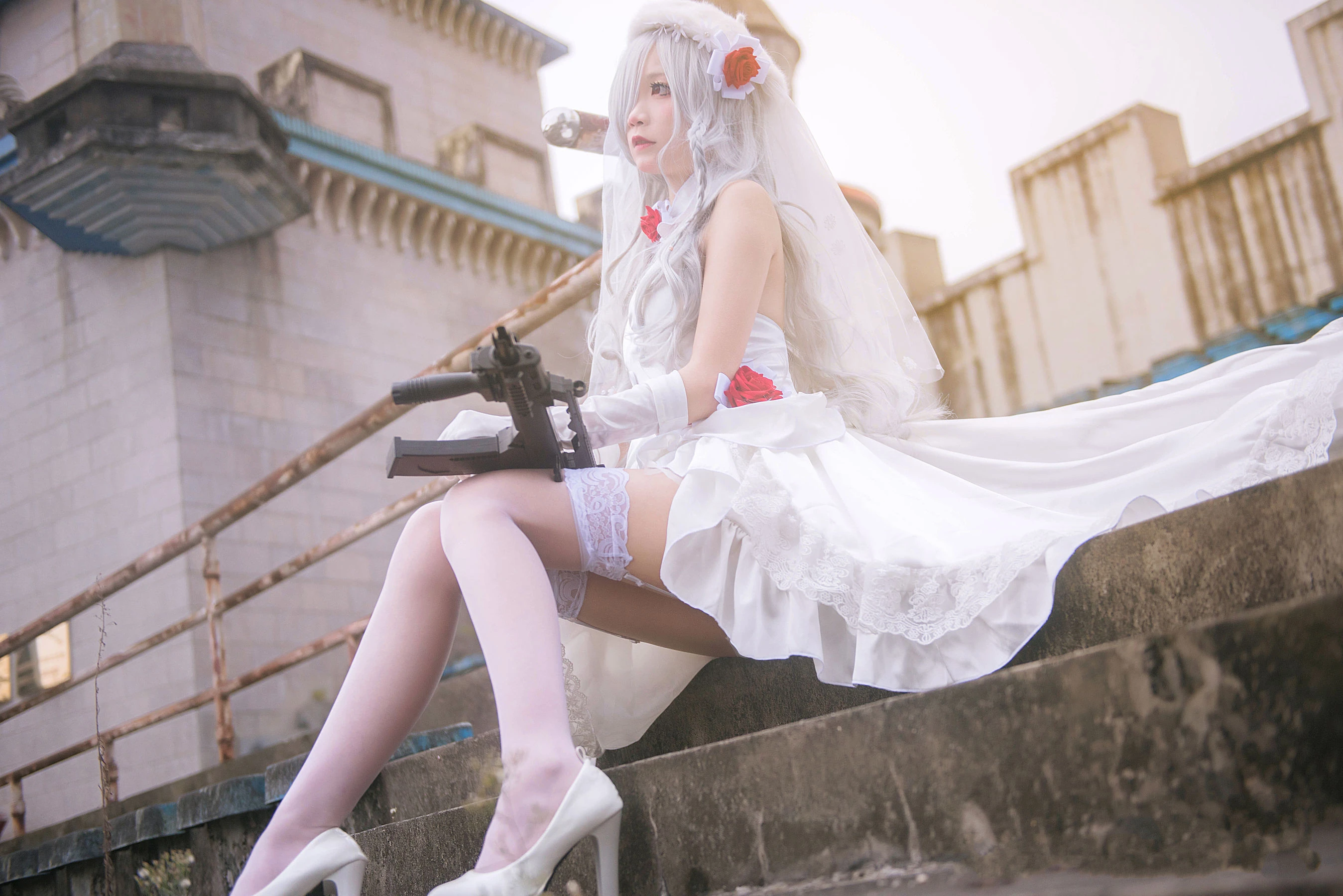 清纯少女五更百鬼 – 婚纱插图6