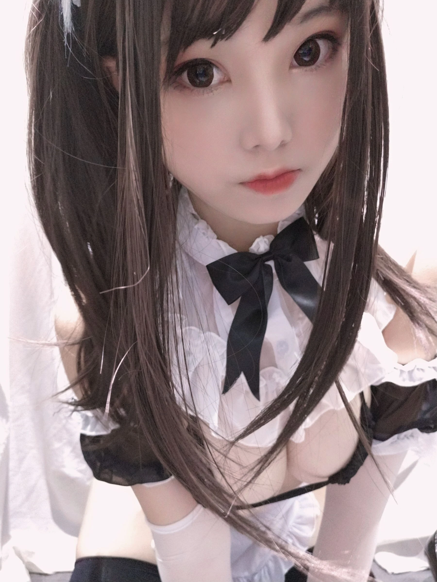 萌系小姐姐蜜汁猫裘 黑白女仆高清在线免费欣赏–微密图社-微密图社