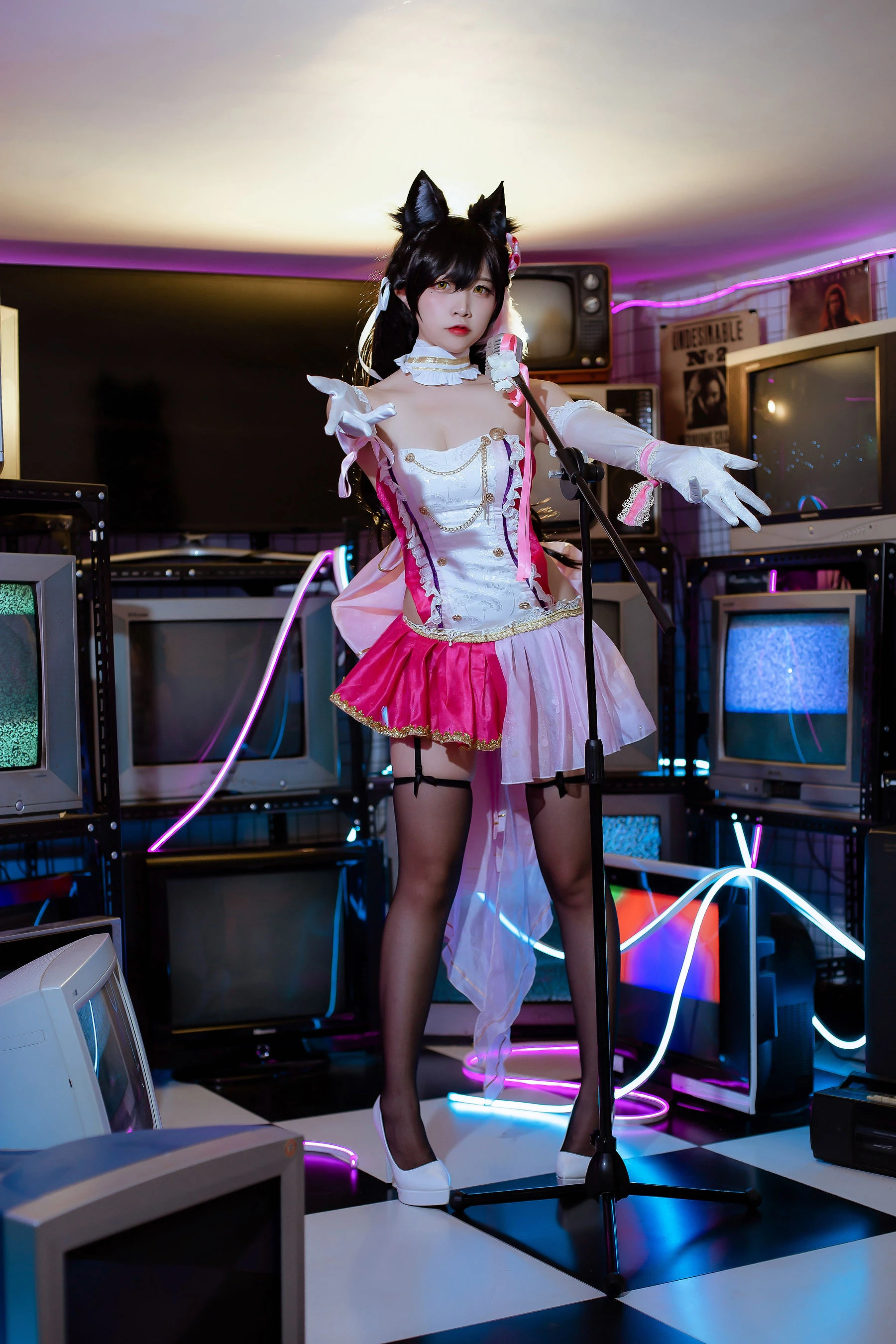 人气Coser二佐Nisa – 犬之眷之碧蓝爱宕 打歌服插图4