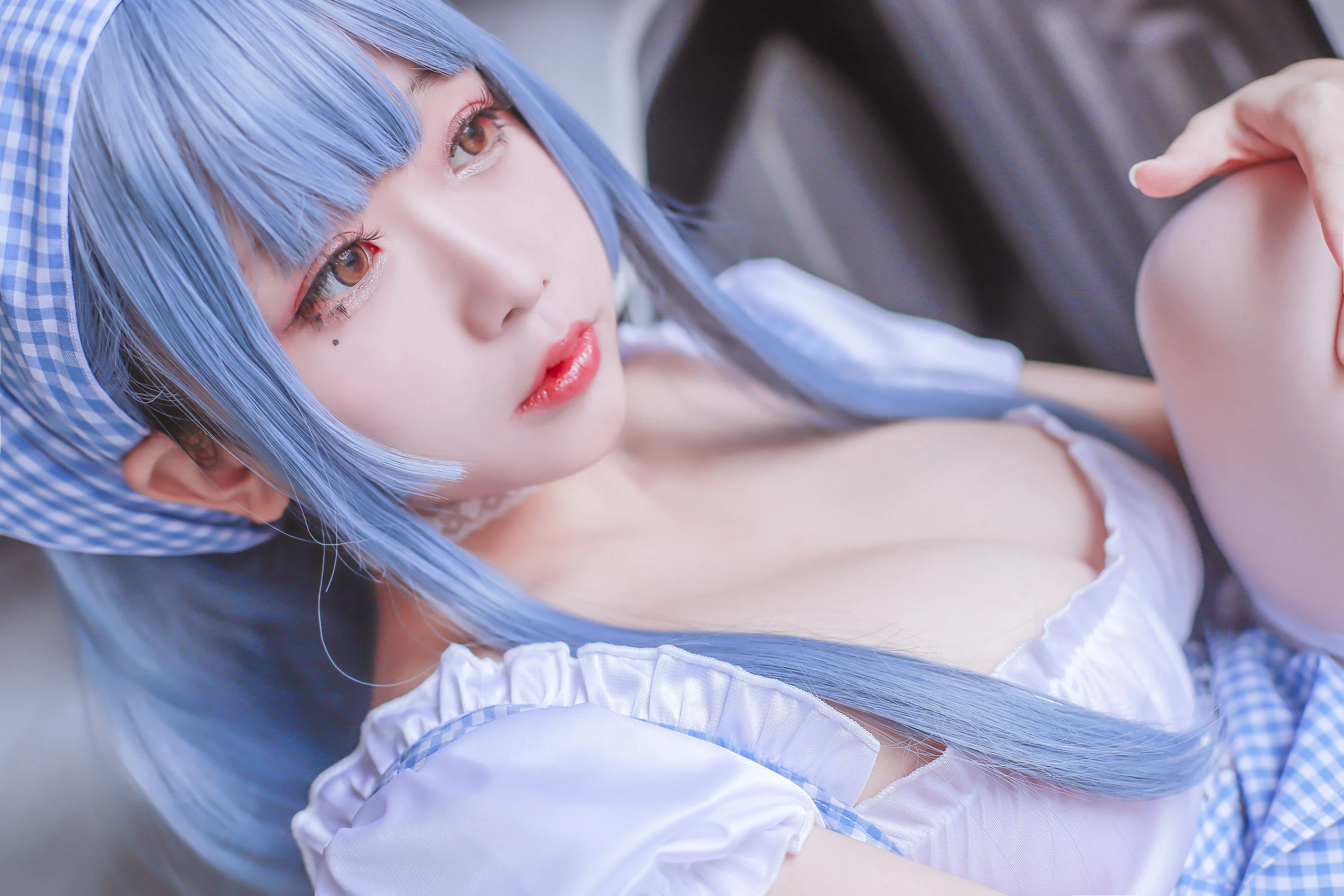 Cosplay日奈娇 蓝色女仆 [46P]插图5