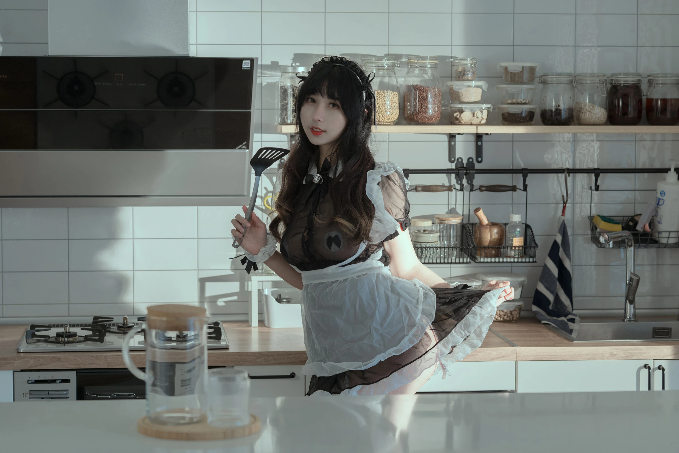 云溪溪 – 奶桃女仆 [40P]插图1