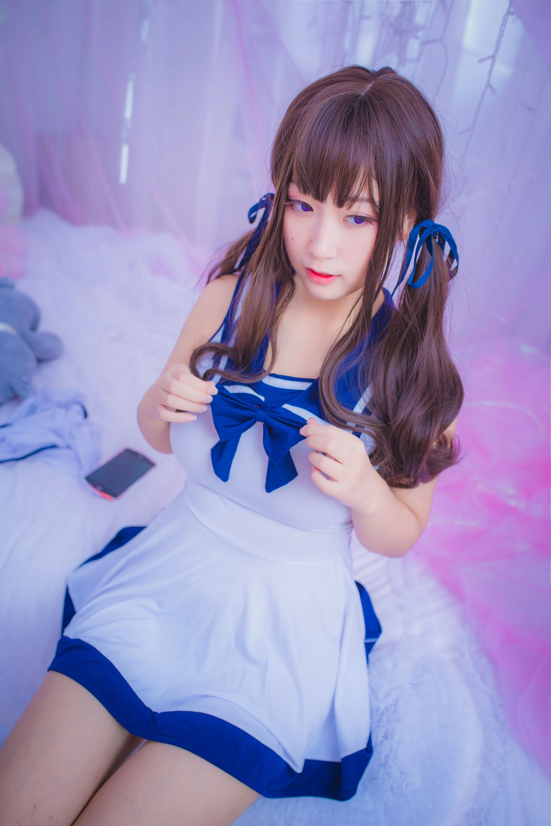 巨乳猫九酱Sakura – 连衣水手服高清在线免费欣赏–微密图社-微密图社