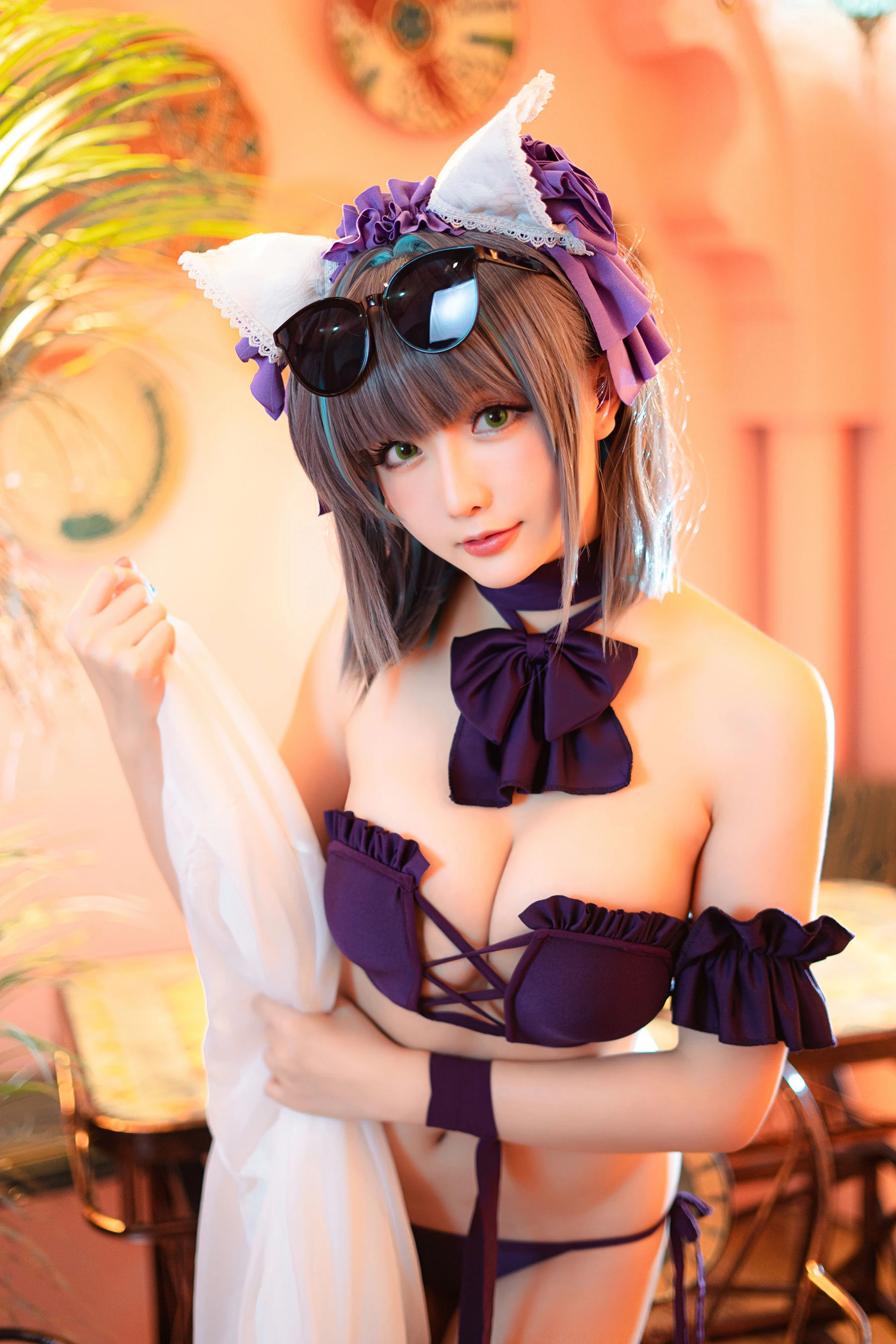 Coser小姐姐星之迟迟 – R-Maid《柴郡泳装》插图6