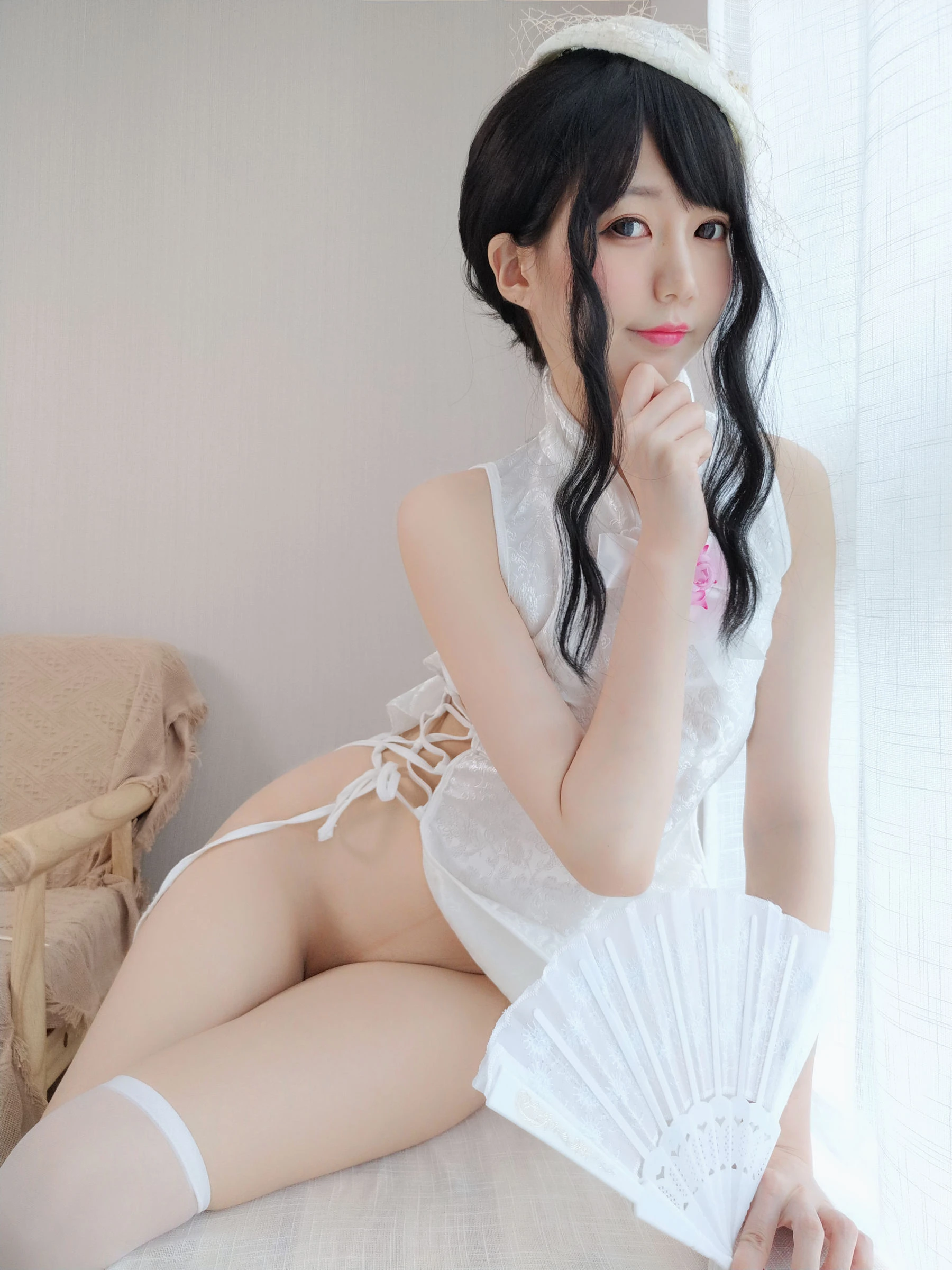 NAGISA魔物喵[fantia] – 純白のチャイナドレス插图2
