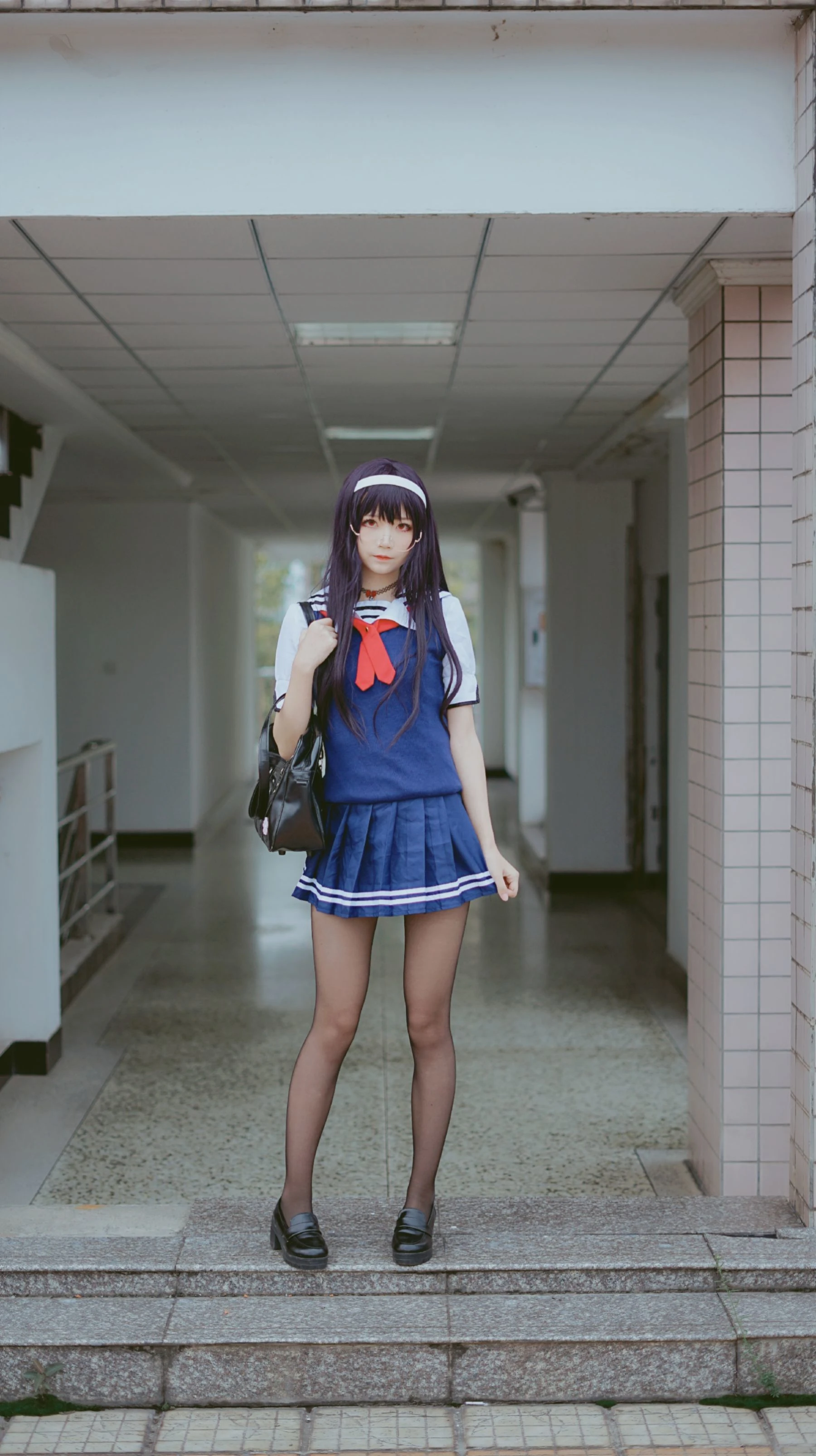 清纯少女五更百鬼 – 学姐校服插图7
