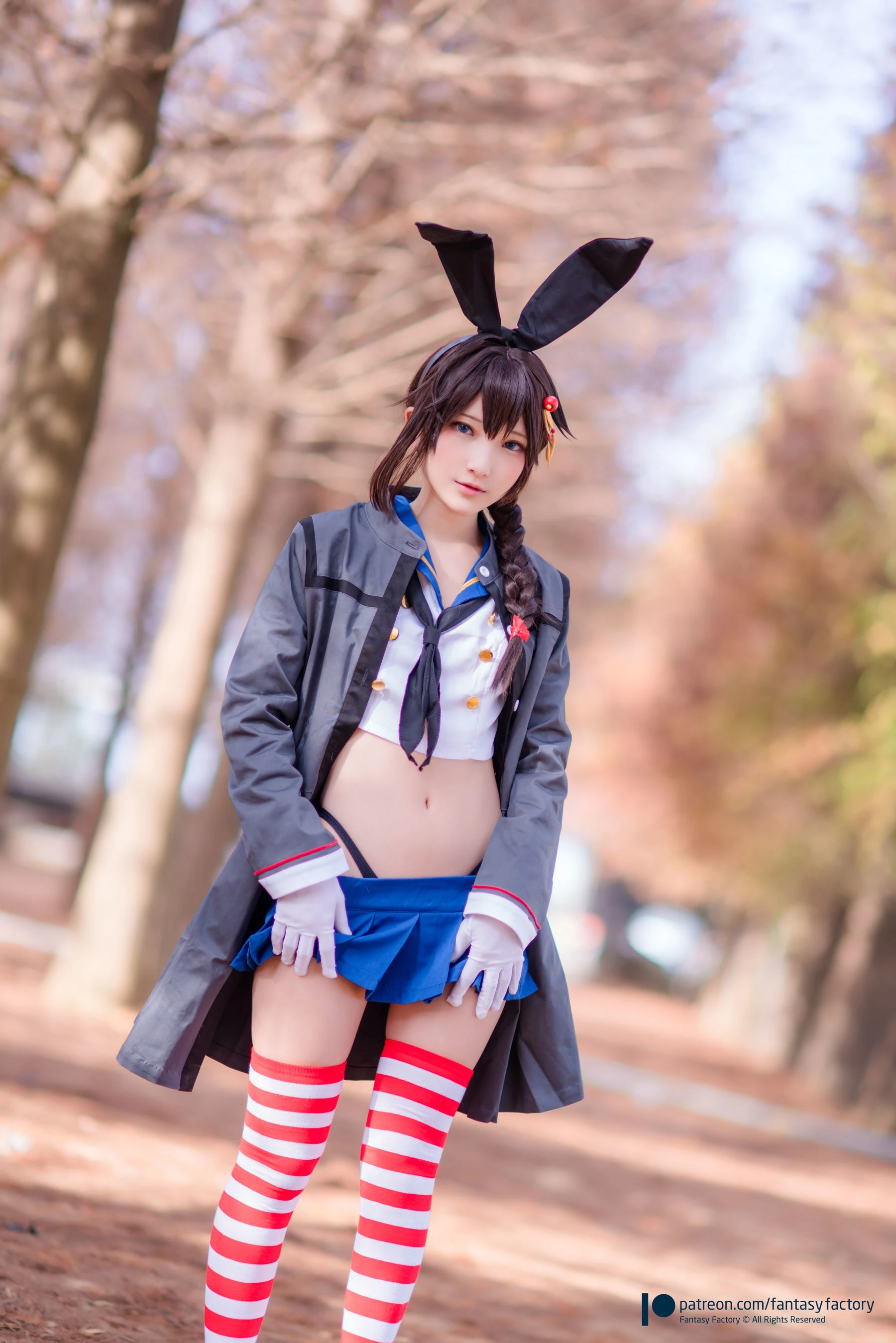 [Fantasy Factory] 小丁Cosplay – JK制服 水手小兔 外拍插图2