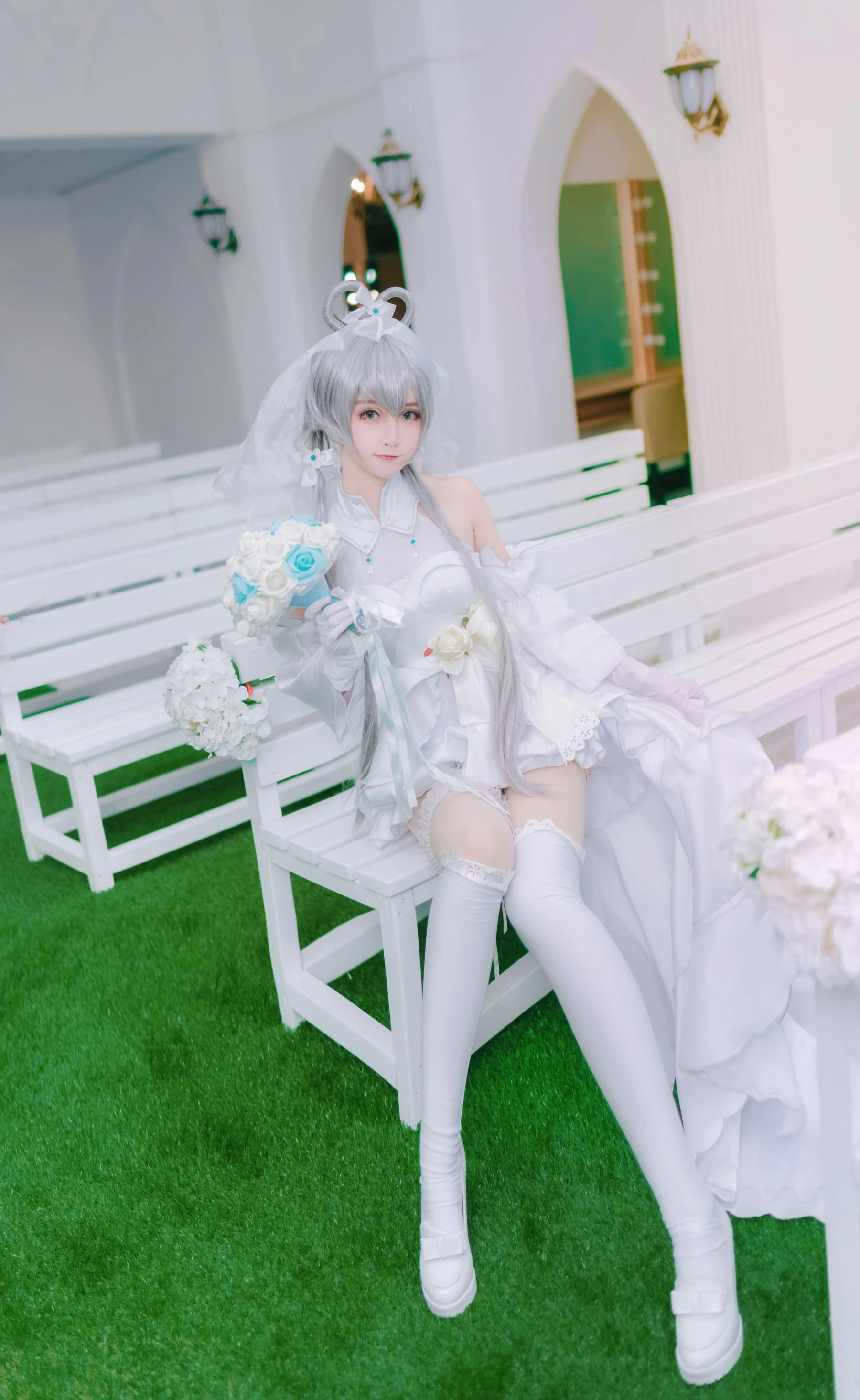 萌宠博主yui金鱼 洛天依婚纱插图1
